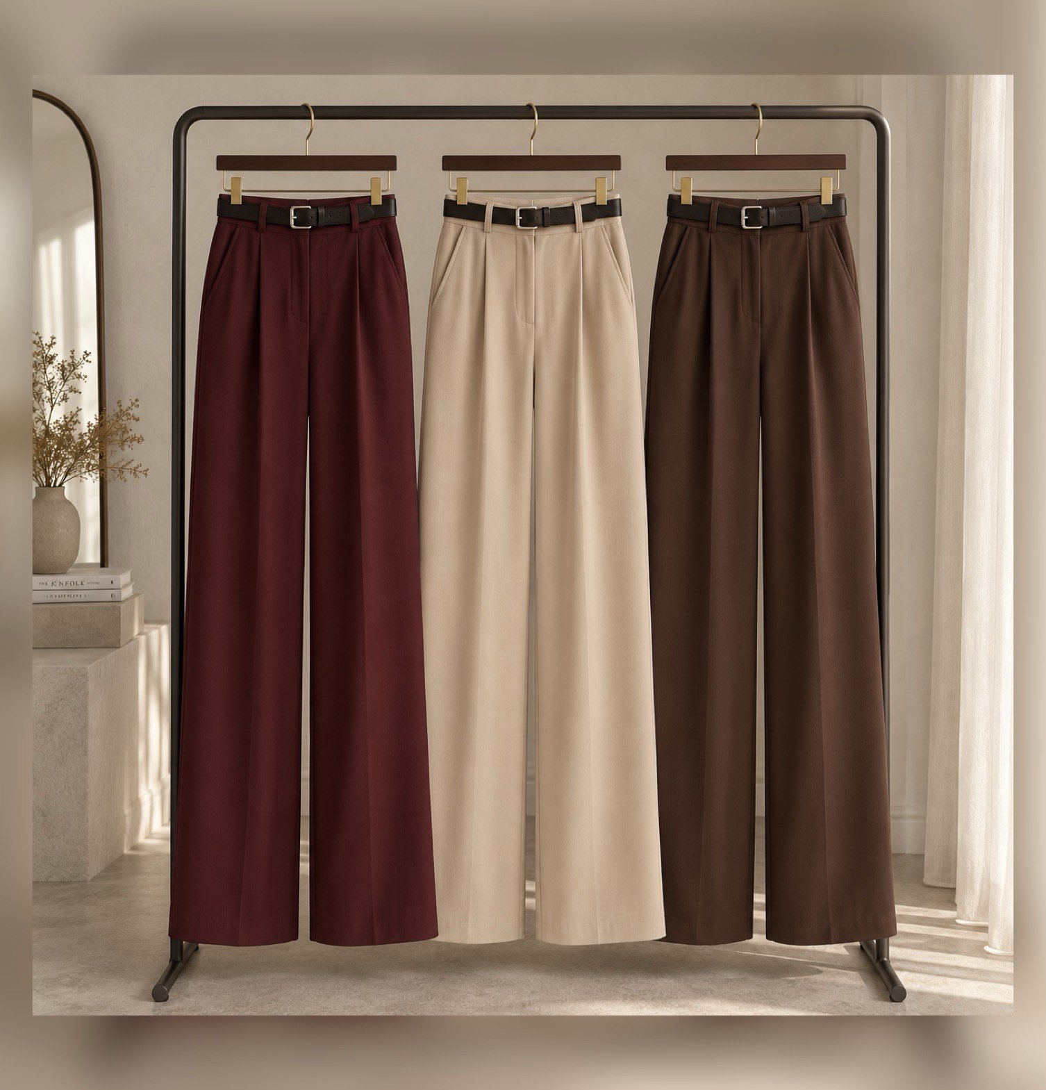 FARY KEMERLİ WİDE LEG ESNEK PANTOLON