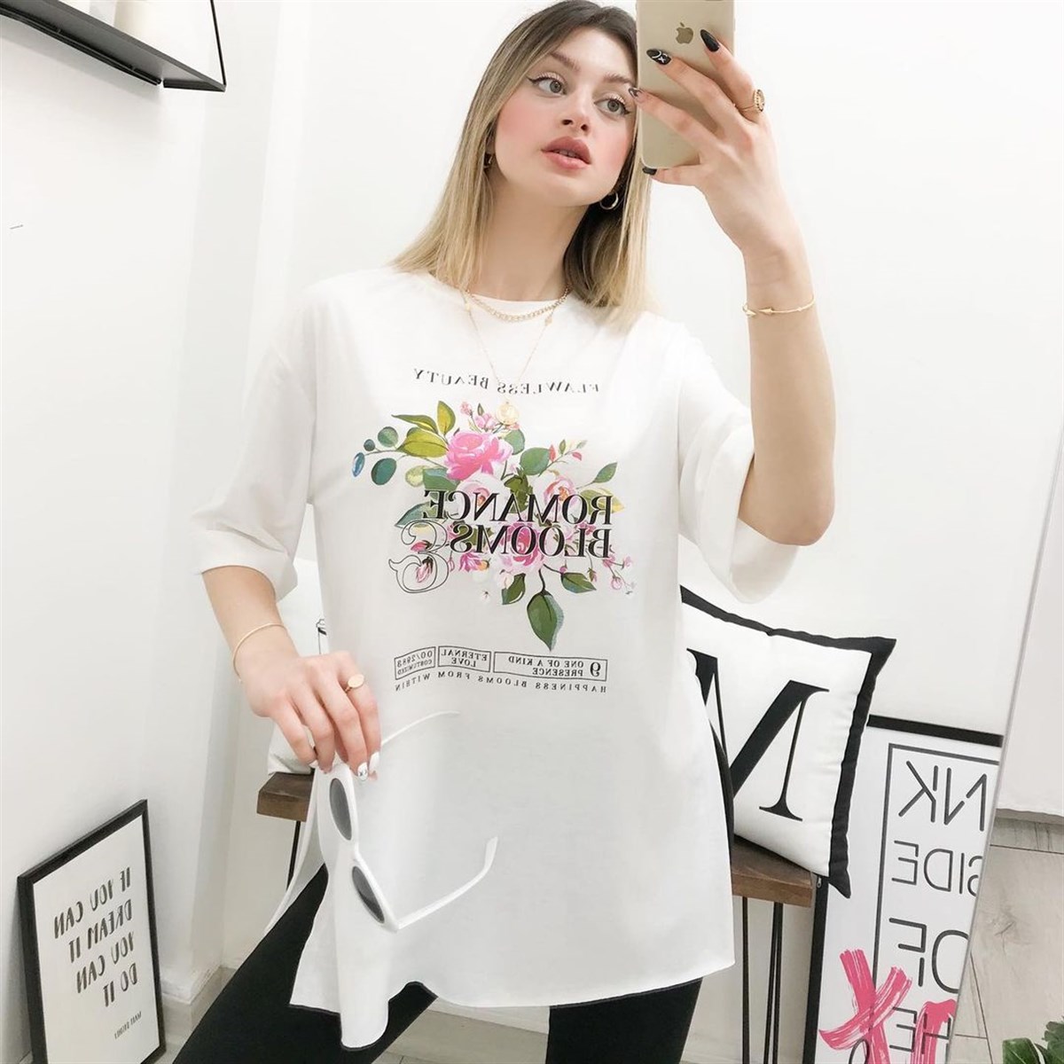 FLOWER TUNİK T-SHİRT
