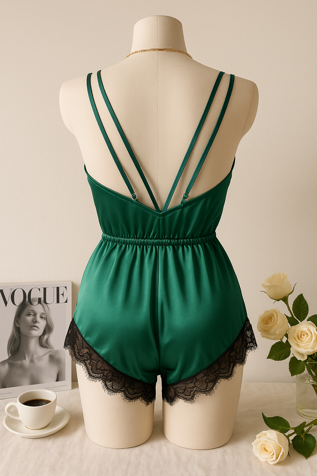 GREENY DANTELLİ KISA TULUM
