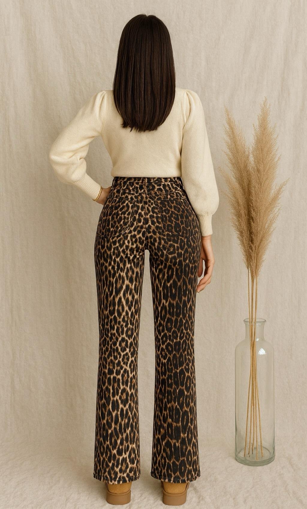 IRNA LEOPAR DESENLİ JEAN