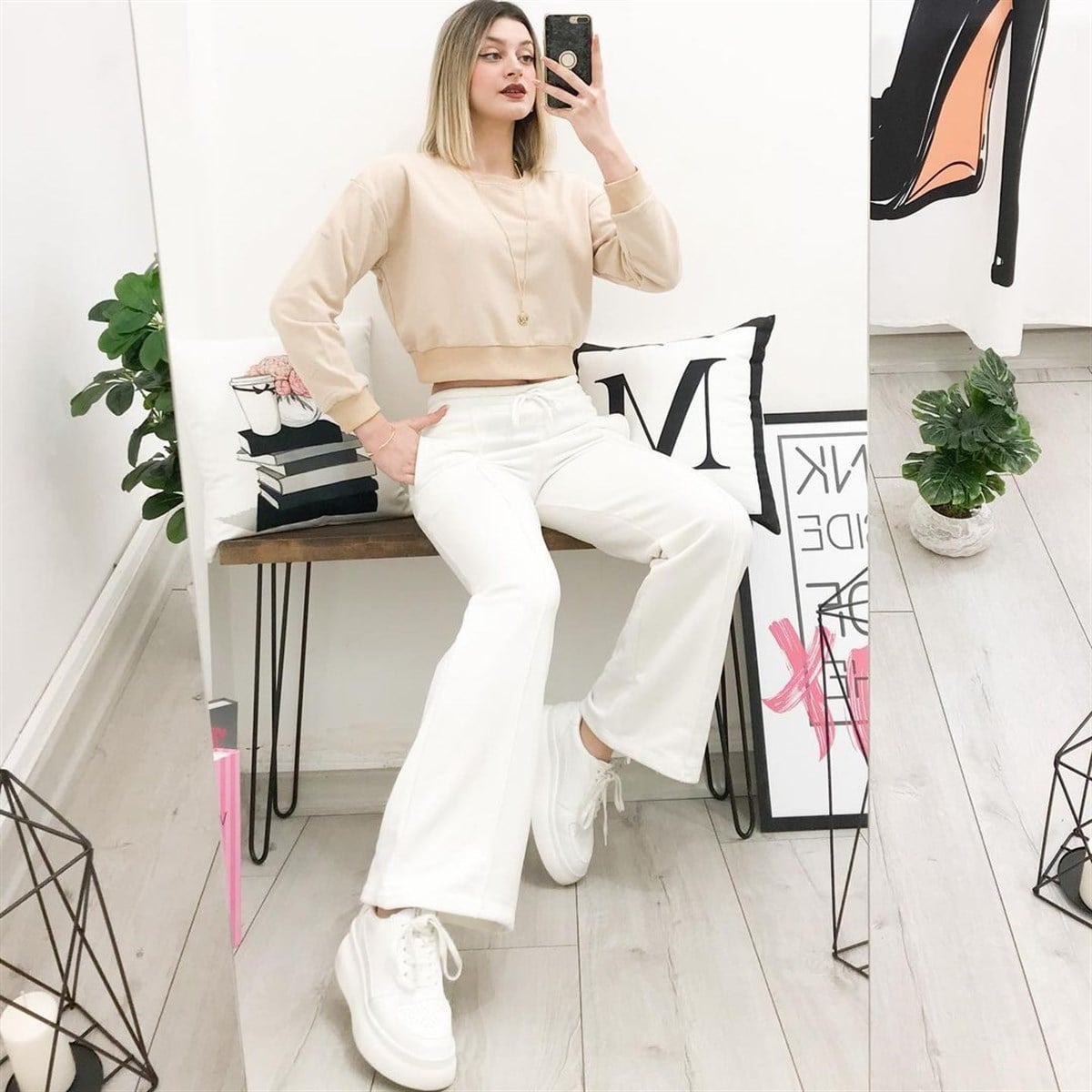 JENY EŞOFMAN ALTI BEYAZ