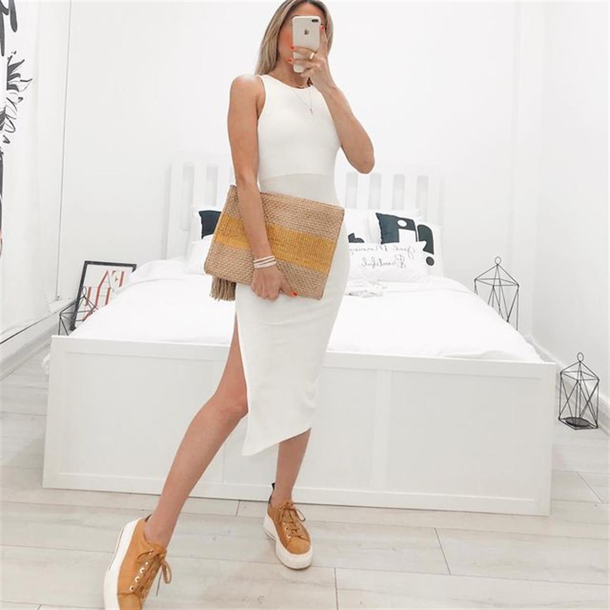 JOANNA YIRTMAÇLI HALTER ELBİSE 