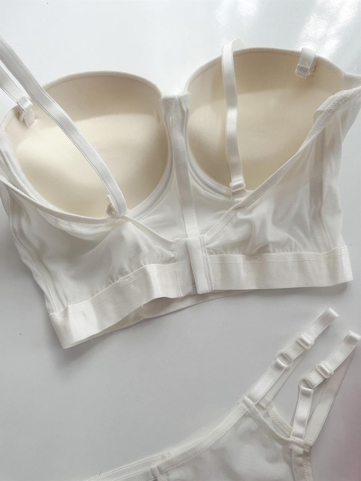 JOLIE PUSH UP BUSTİYER STRİNG TAKIM BEYAZ 