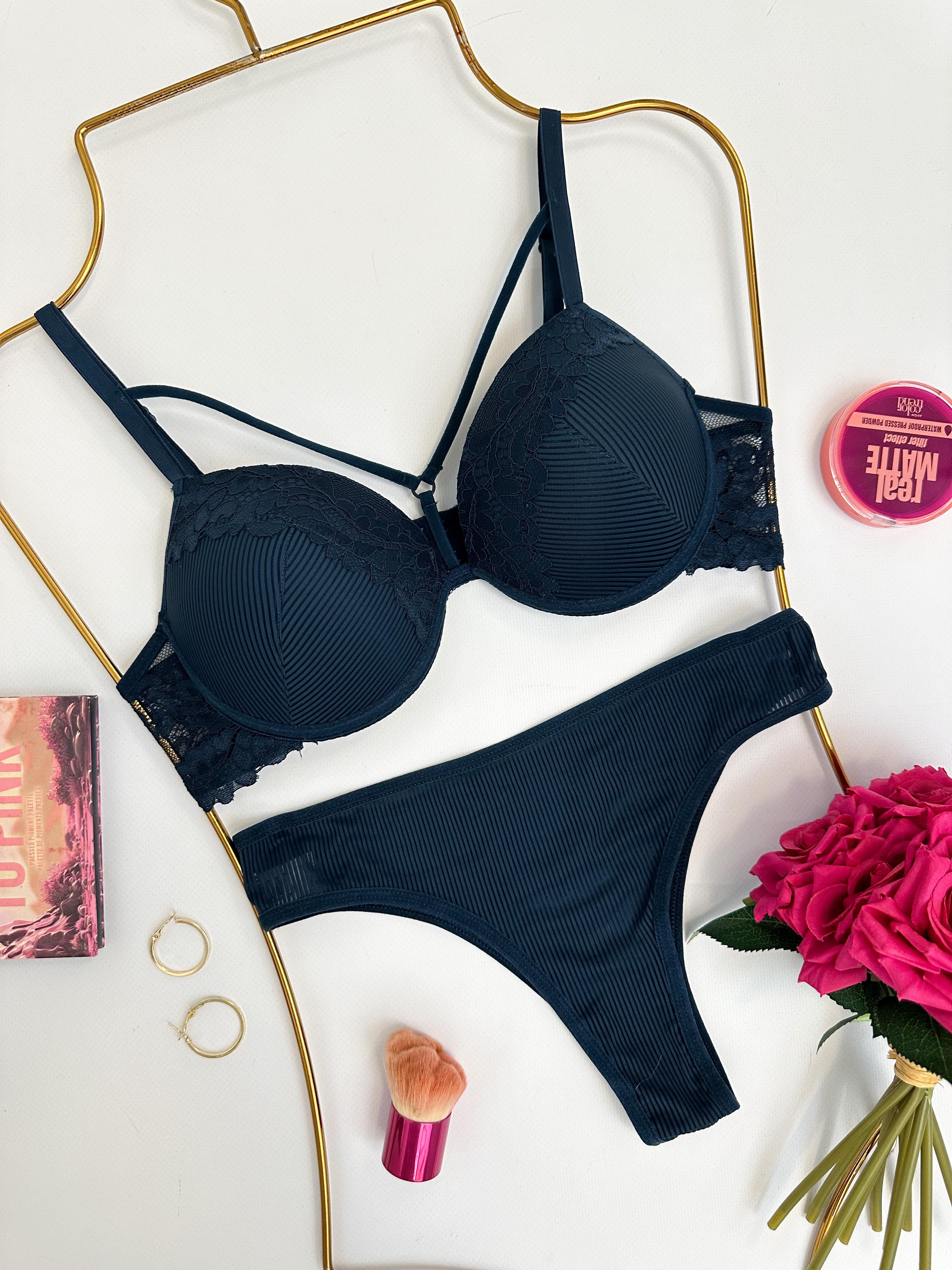 LAUREN PUSH UP DOLGULU İÇ ÇAMAŞIR TAKIM PETROL MAVİSİ