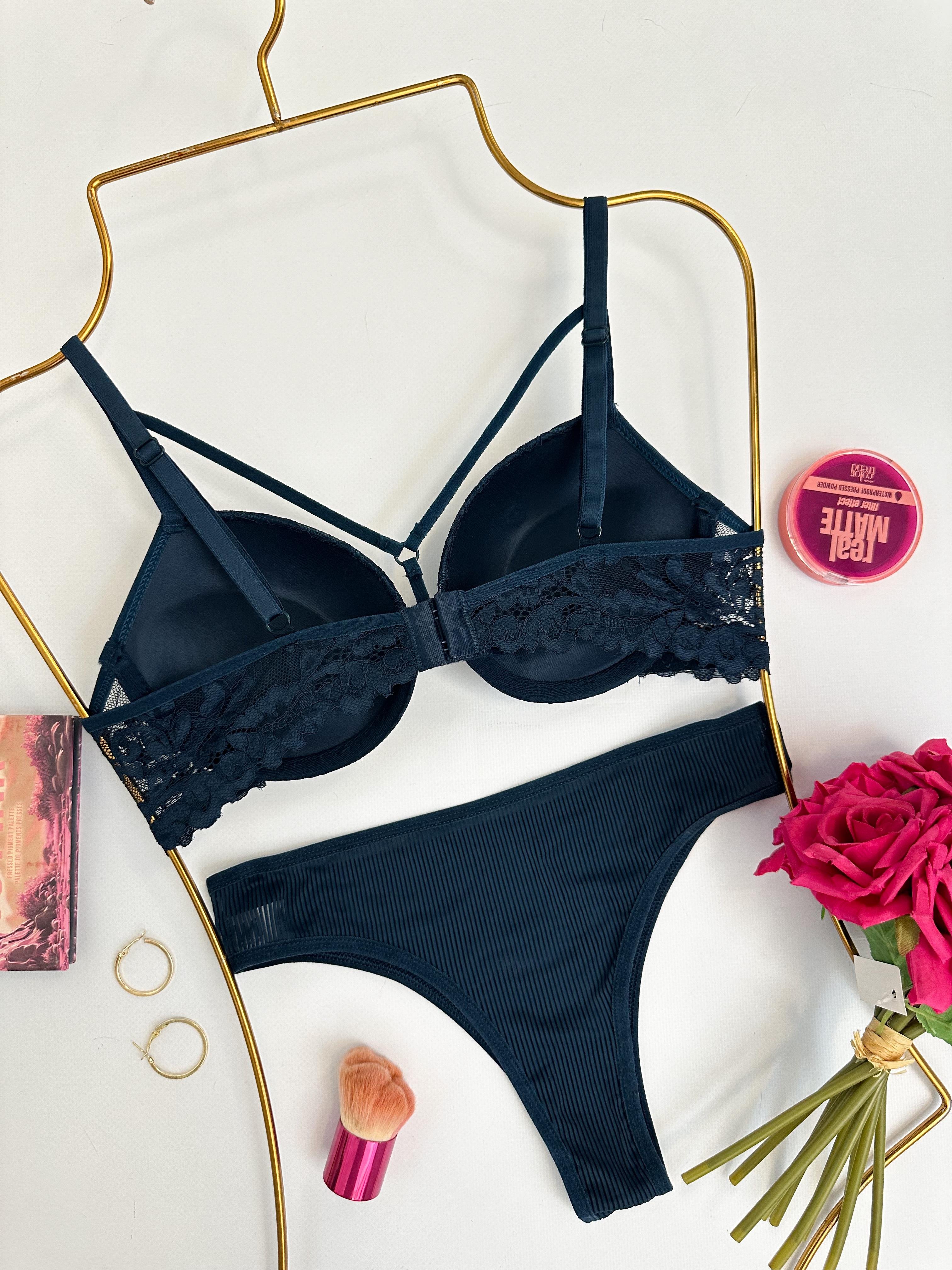 LAUREN PUSH UP DOLGULU İÇ ÇAMAŞIR TAKIM PETROL MAVİSİ