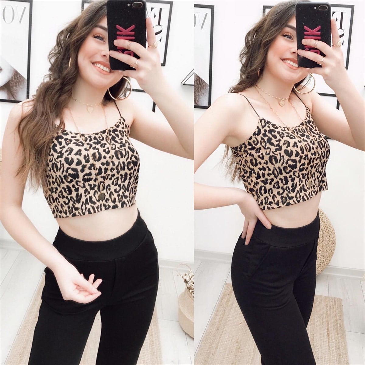 LEOPAR İP ASKI BÜSTİYER
