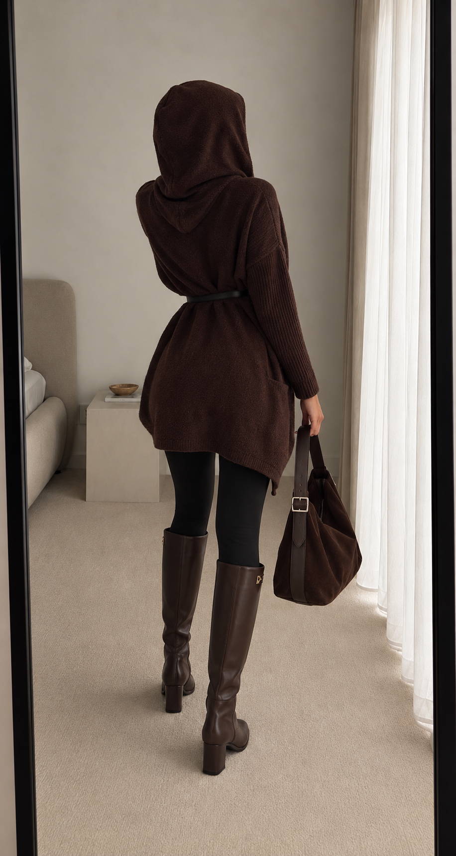 LESY ÇIKARILABİLİR KEMERLİ HIRKA 