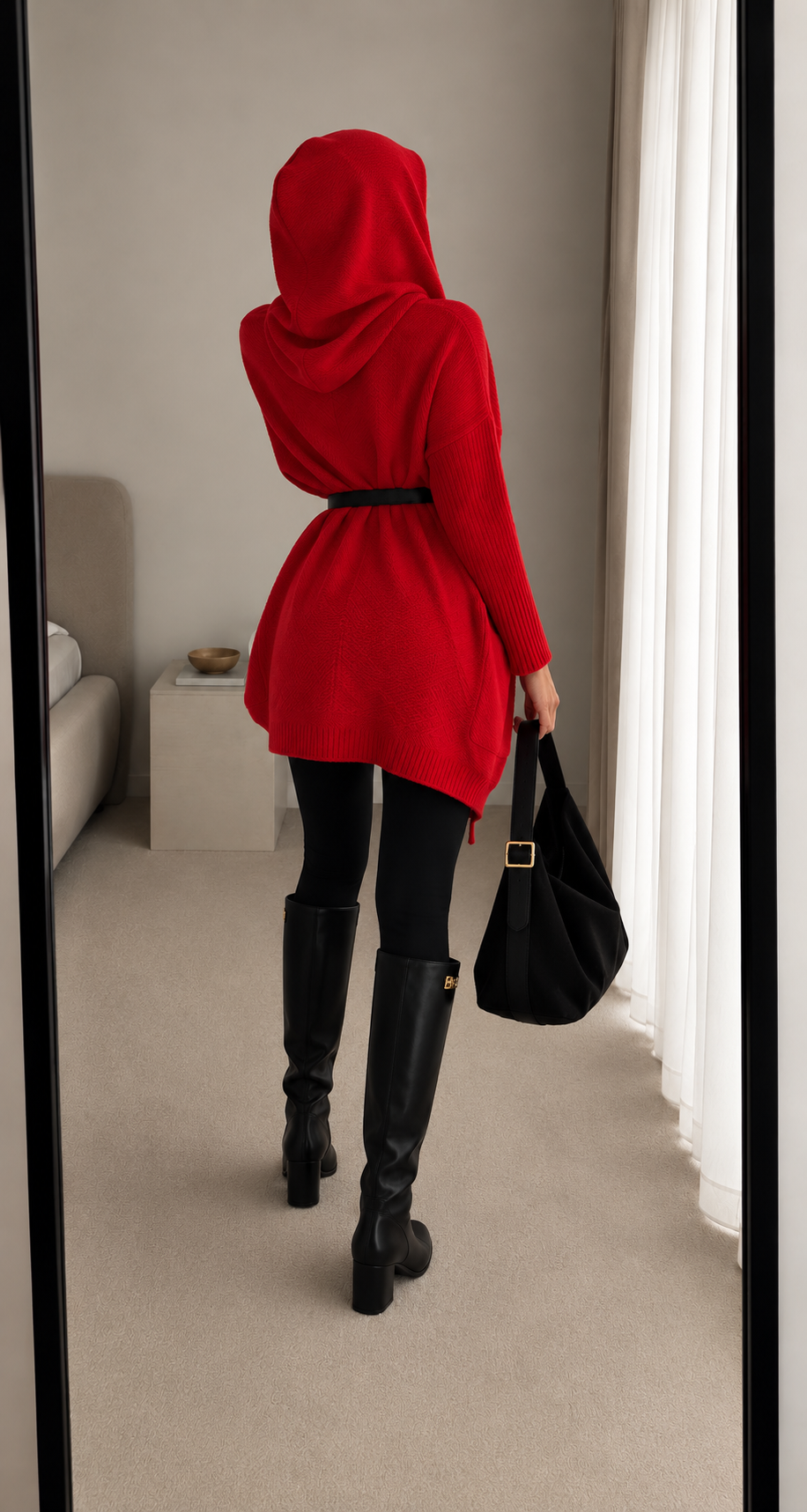LESY ÇIKARILABİLİR KEMERLİ HIRKA