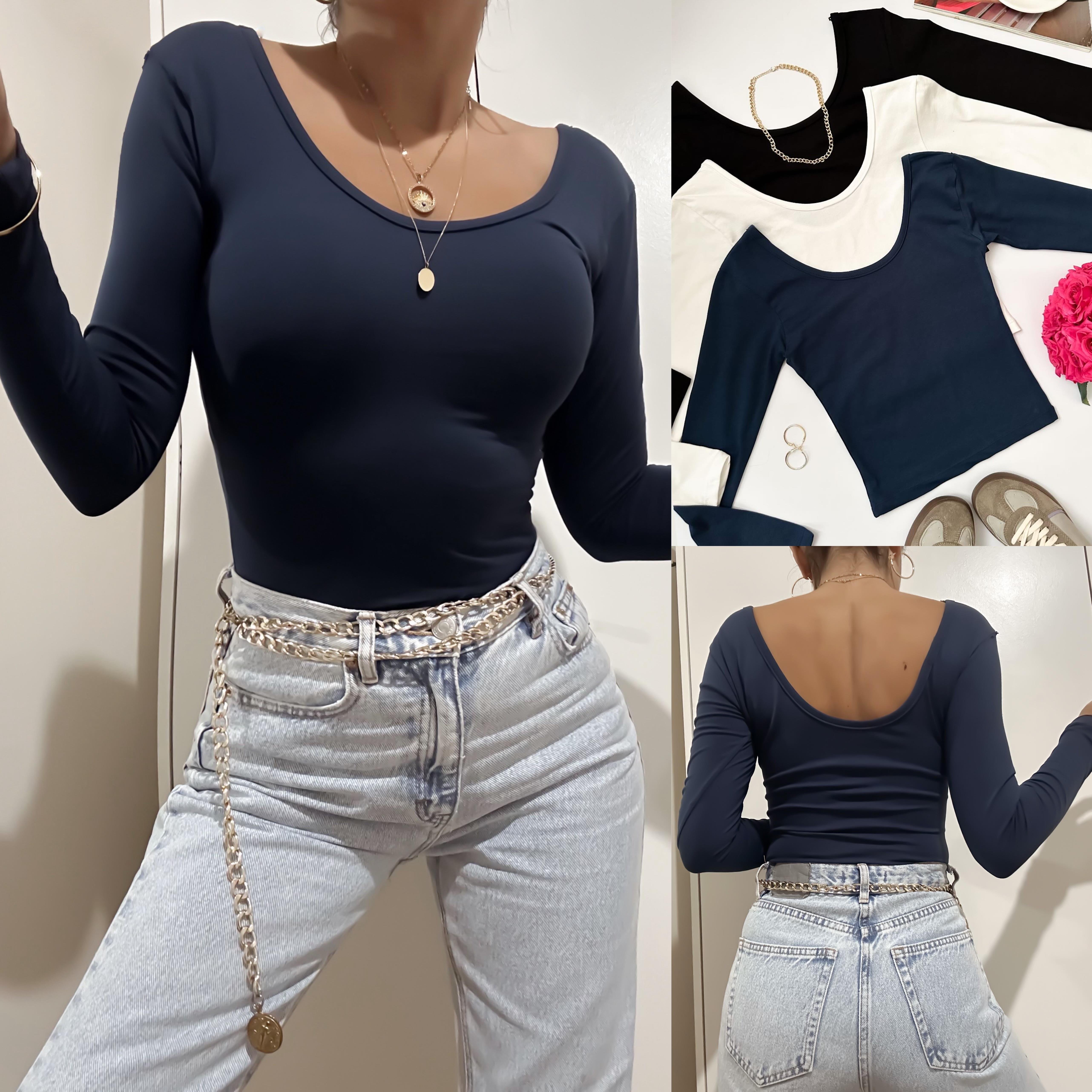 LİNA ÖN ARKA OVAL BLUZ