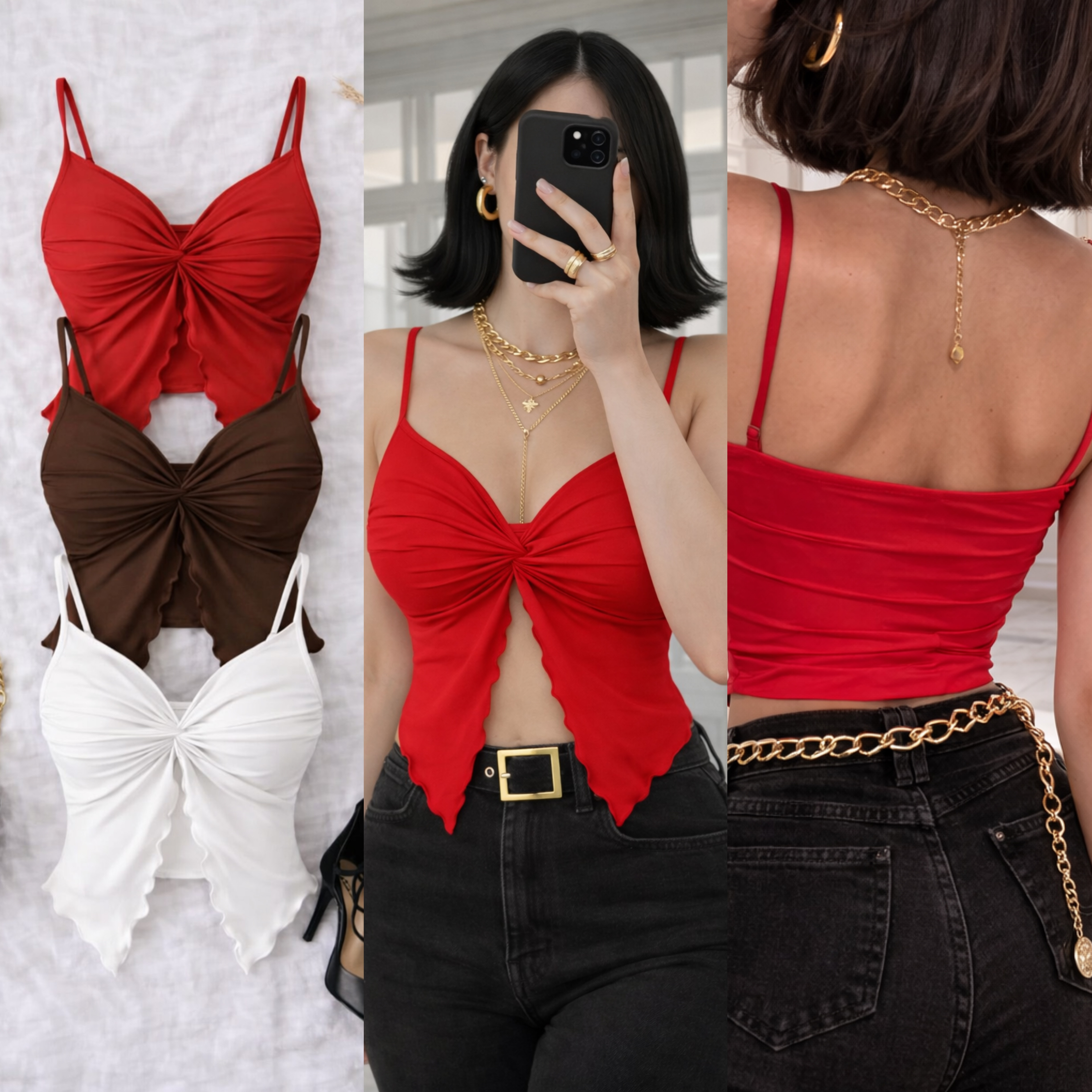 LINRA GÖĞSÜ ÇIKARILABİLİR DOLGULU BLUZ