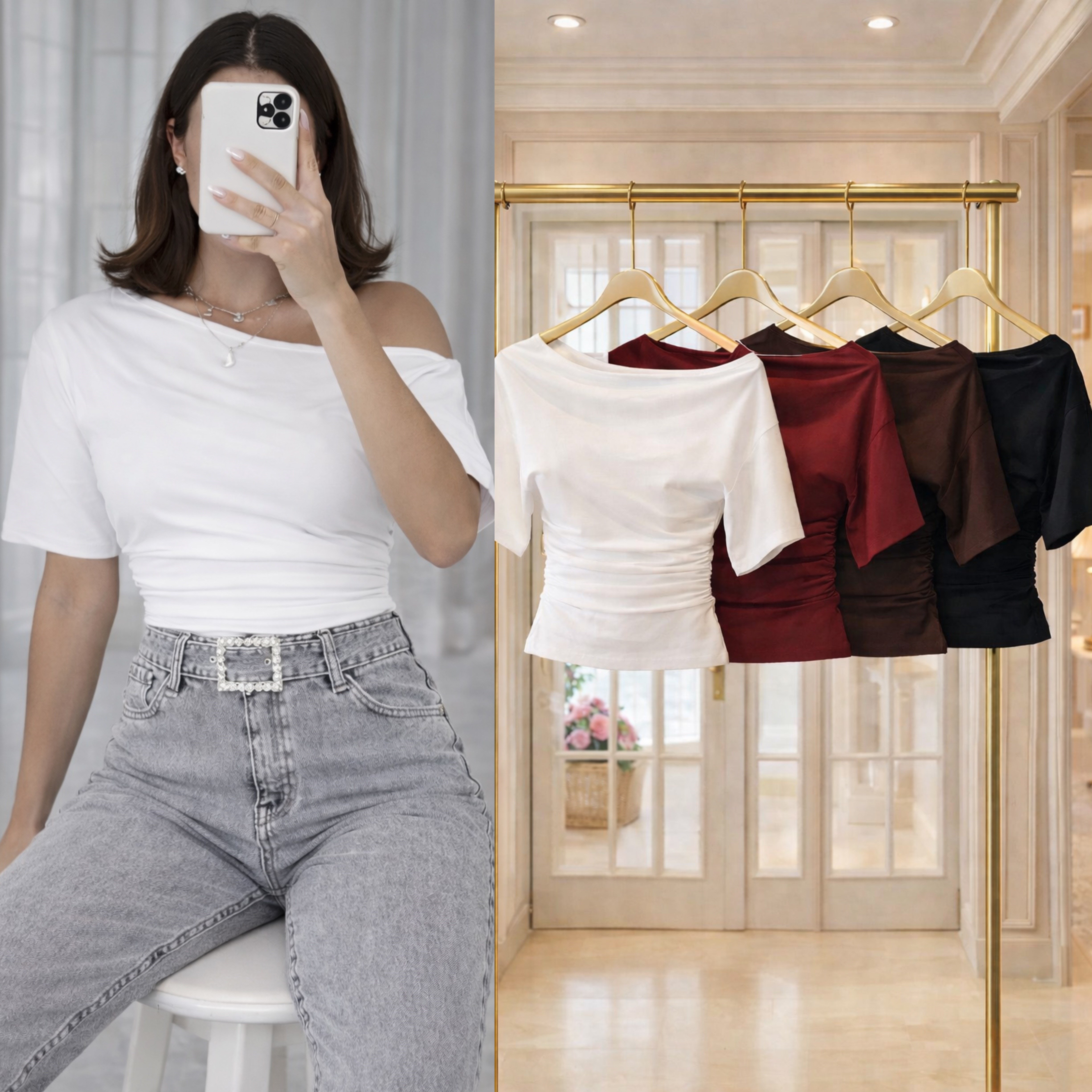 LITY KAYIK YAKA BLUZ