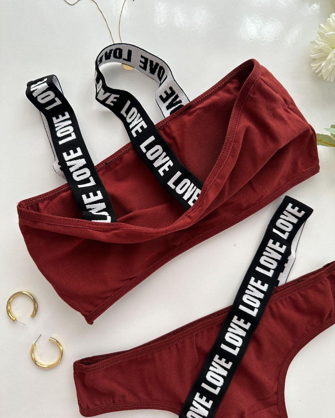 LOVELOVE ÇIKARILABİLİR DOLGULU İÇ ÇAMAŞIRI TAKIM