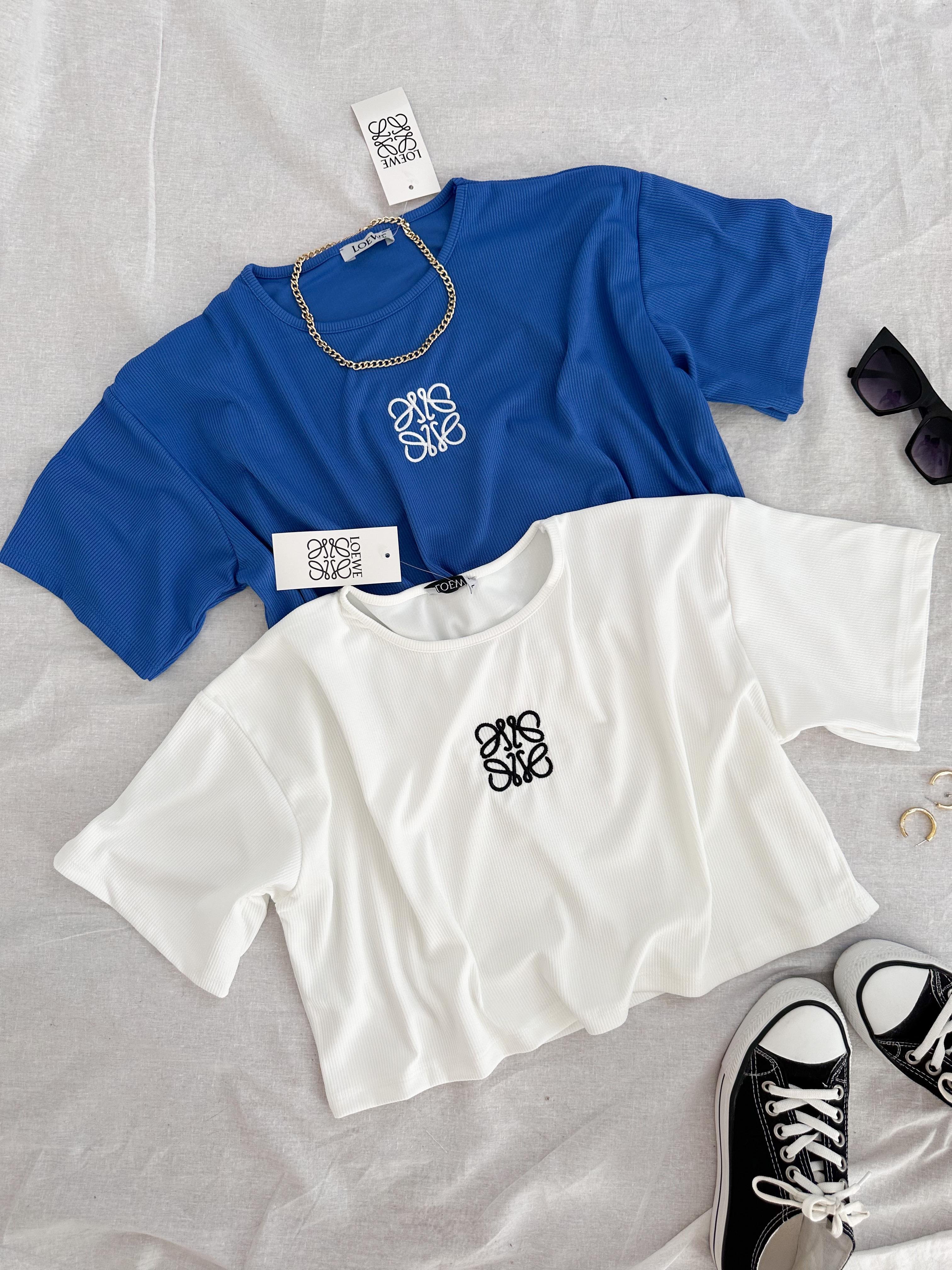 LWE OVERSIZE CROP FİTİLLİ TSHIRT