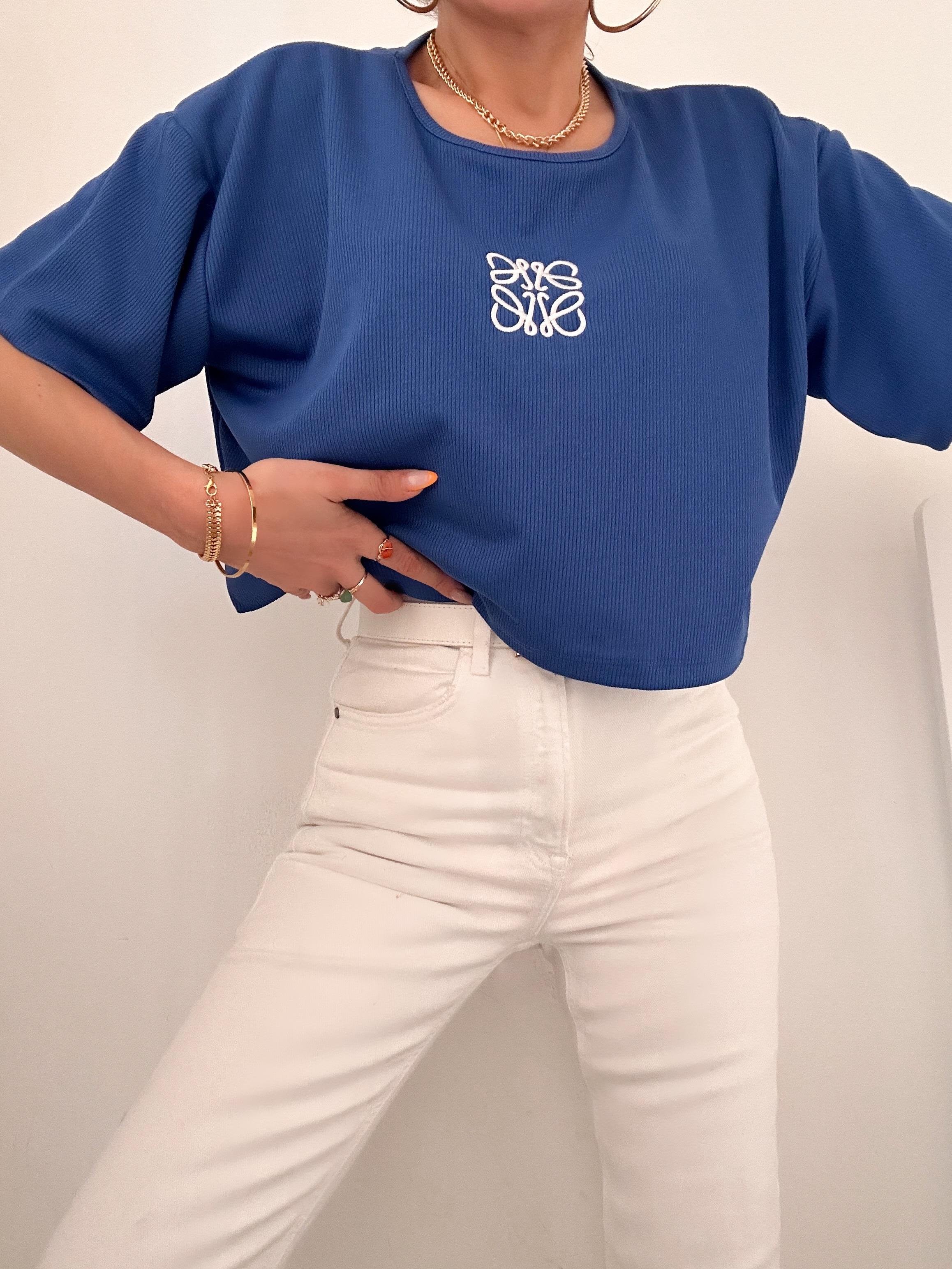 LWE OVERSIZE CROP FİTİLLİ TSHIRT
