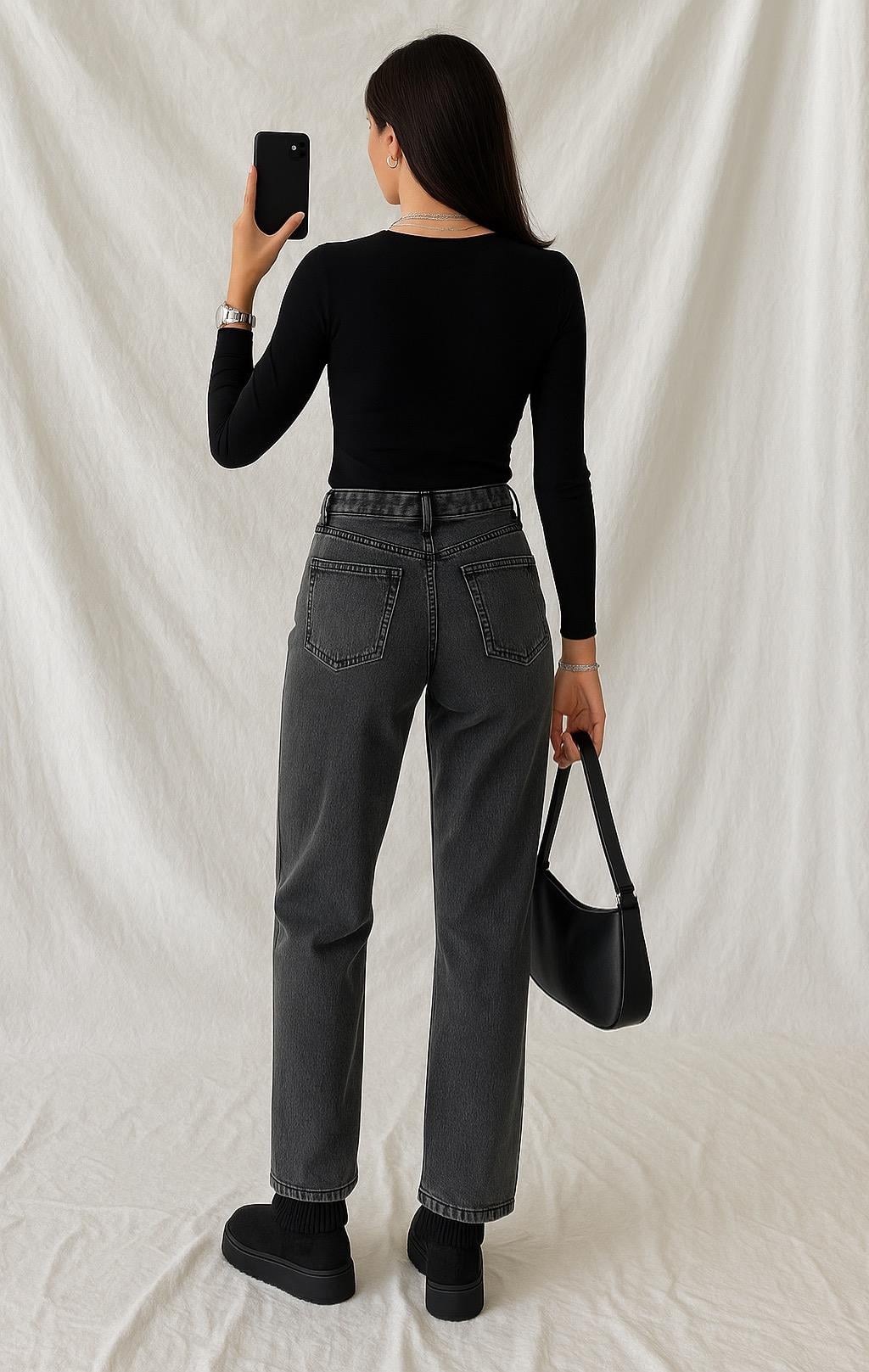 MANIA PUSH UP GREY JEAN