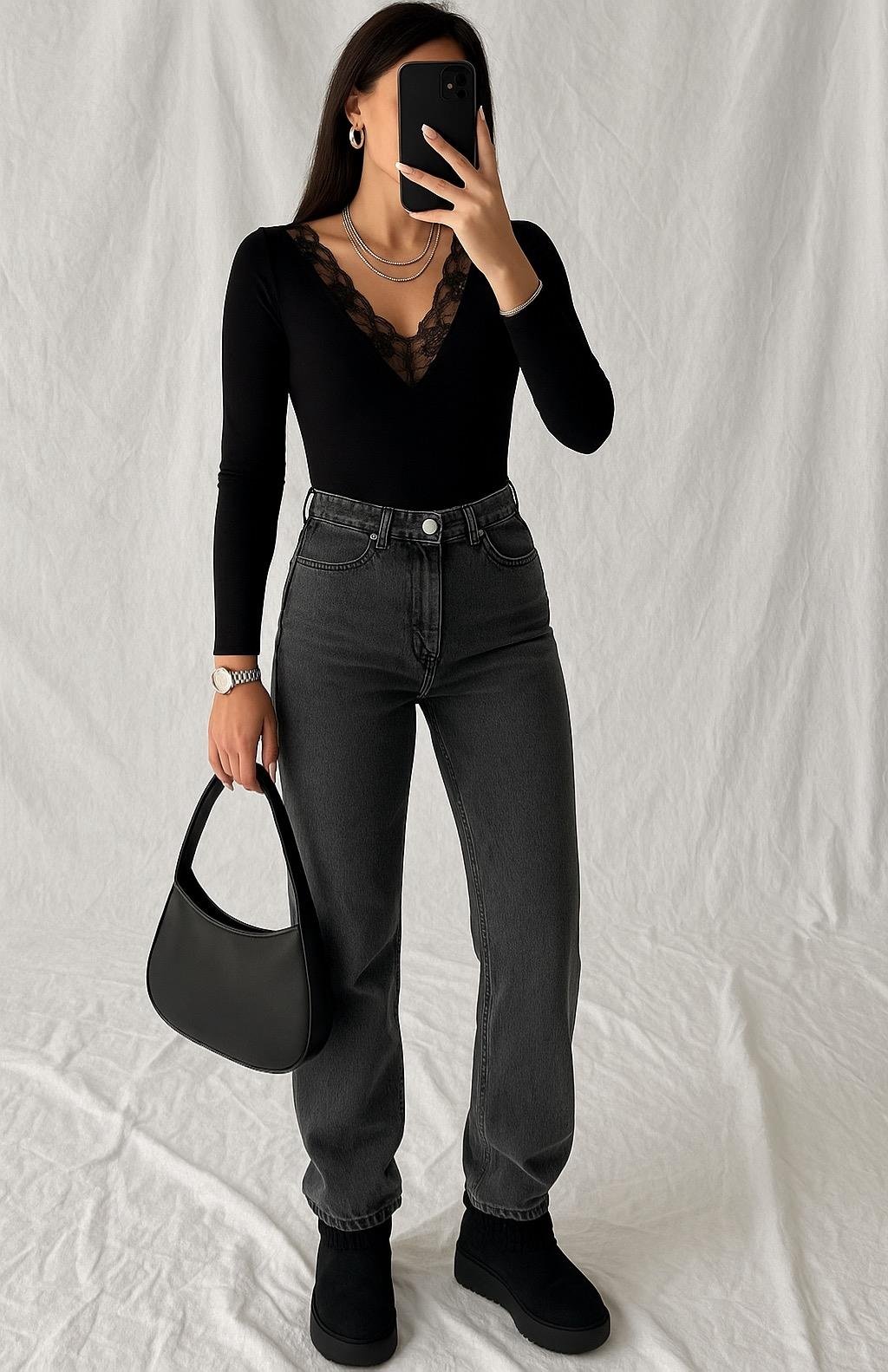 MANIA PUSH UP GREY JEAN