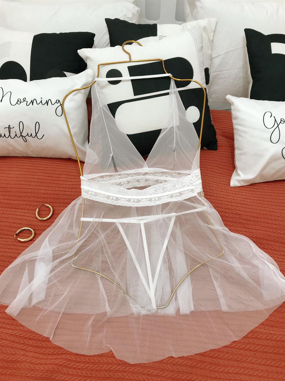 MARILYN TÜL GECELİL STRİNG TAKIM 