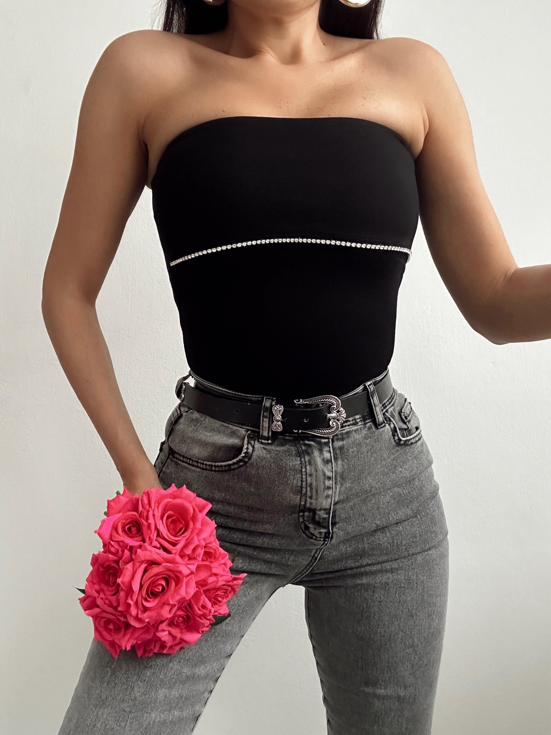 MEGAN AKSESUARLI STRAPLEZ BUSTİYER