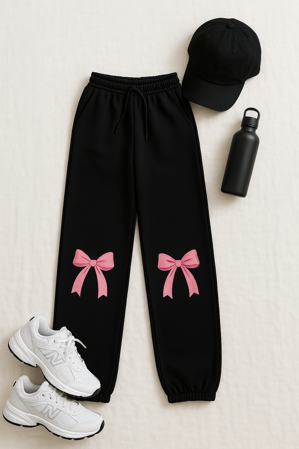 MIALE BASKILI OVERSİZE JOGGER EŞOFMAN ALTI