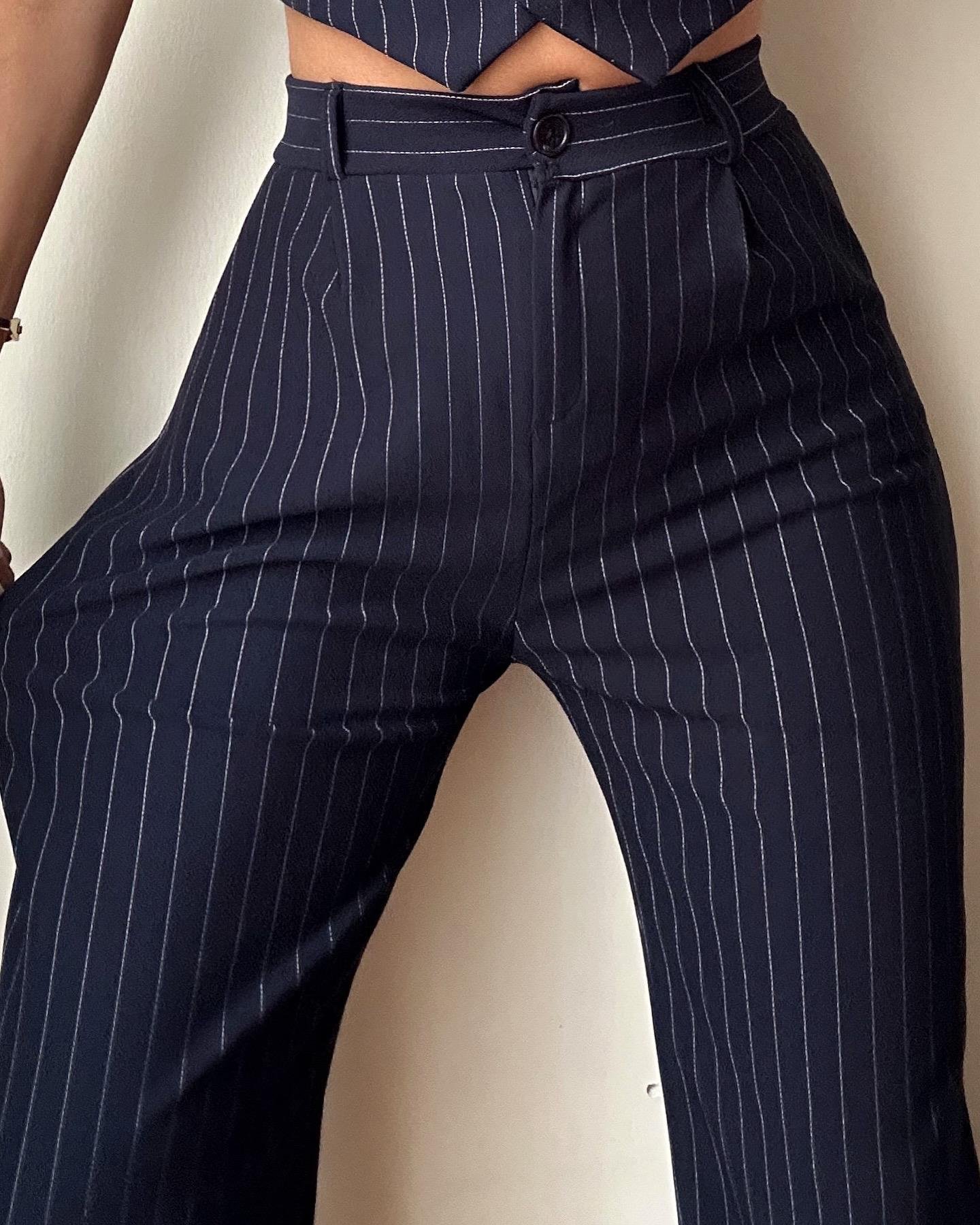 MILANO ÇİZGİLİ YELEK PANTOLON TAKIM 