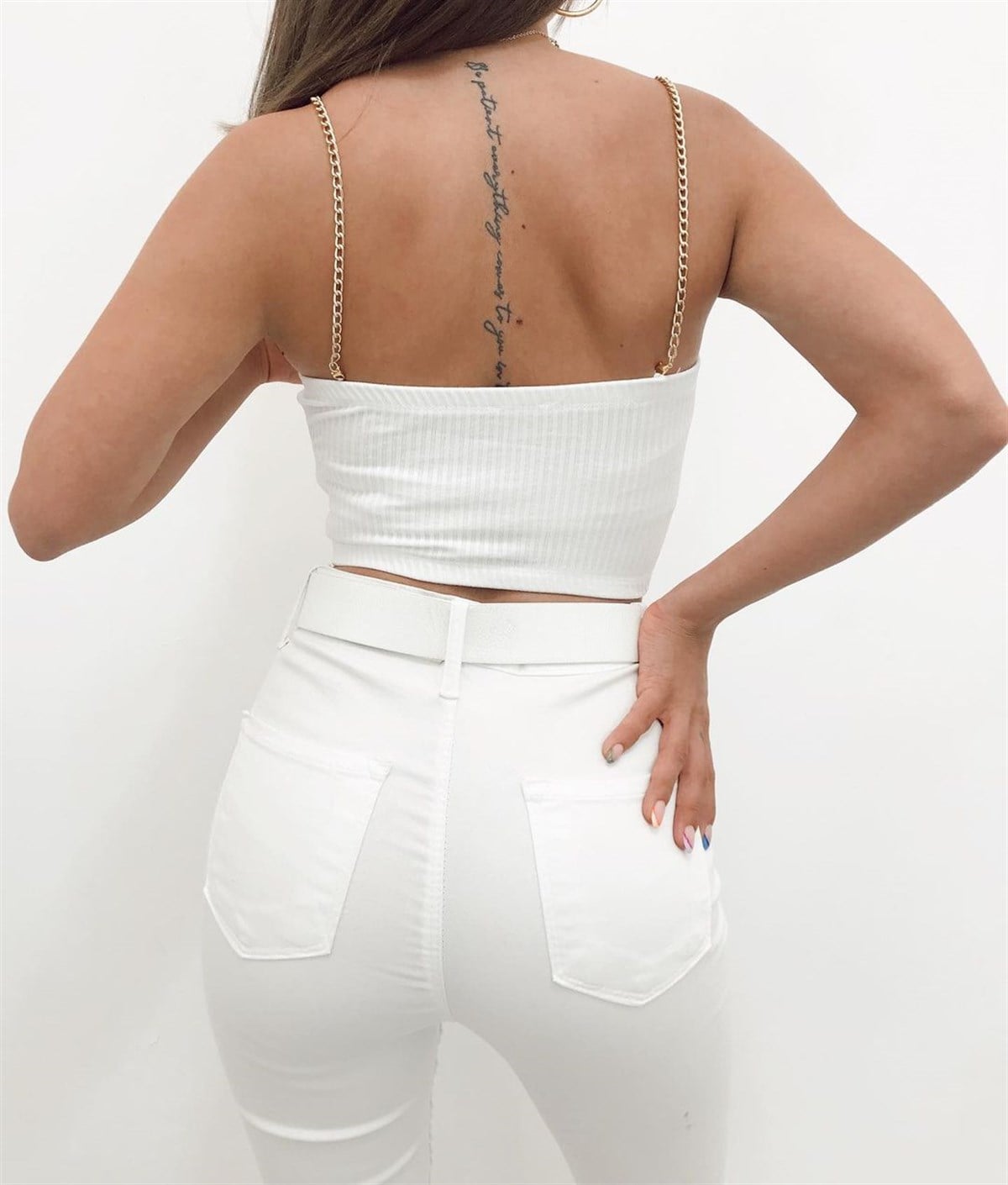 MİLEY ZİNCİRLİ CROP ATLET