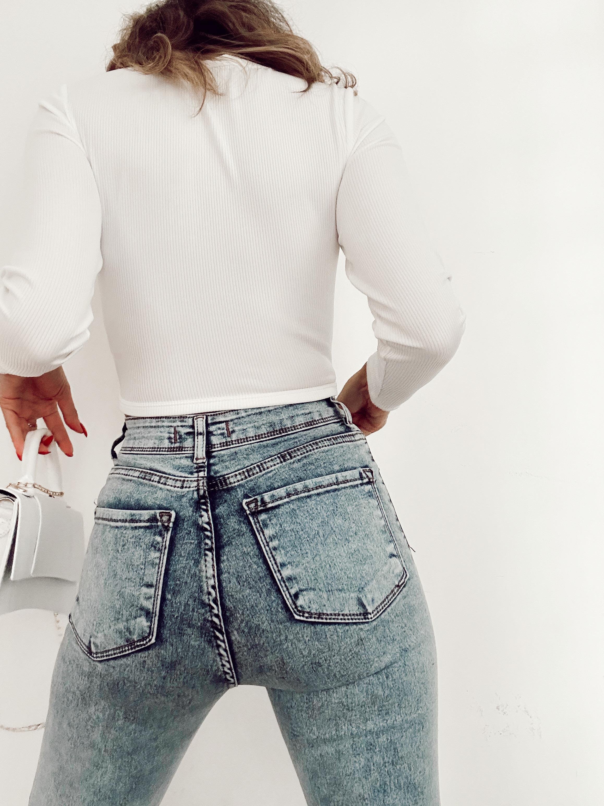 MOLLY BEL DEKOLTELİ  BLUZ BEYAZ