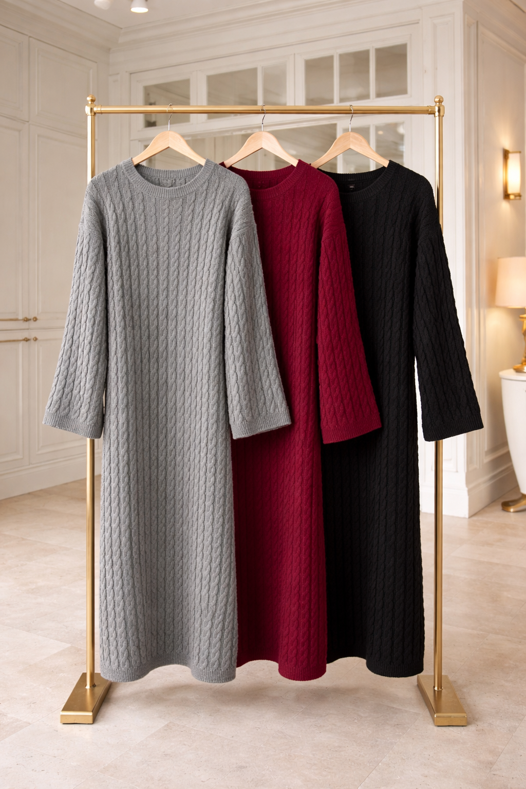 MONA MAXI TRİKO ELBİSE