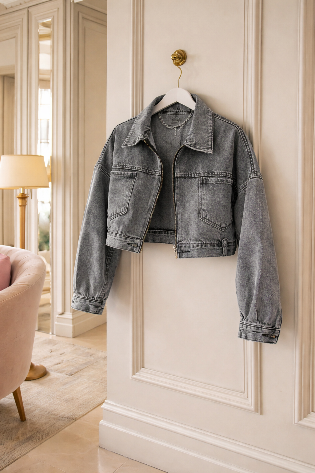 MOULE CROP JEAN CEKET