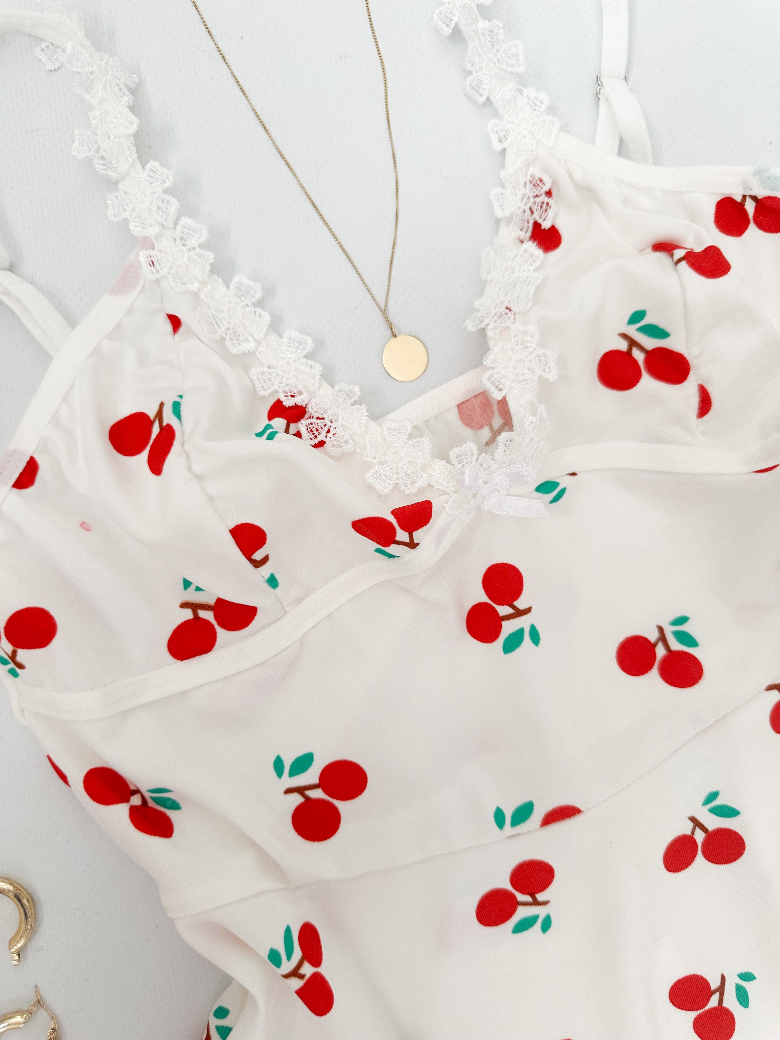 MYCHERRY PAMUKSATEN STRING DAHİL GECELİK