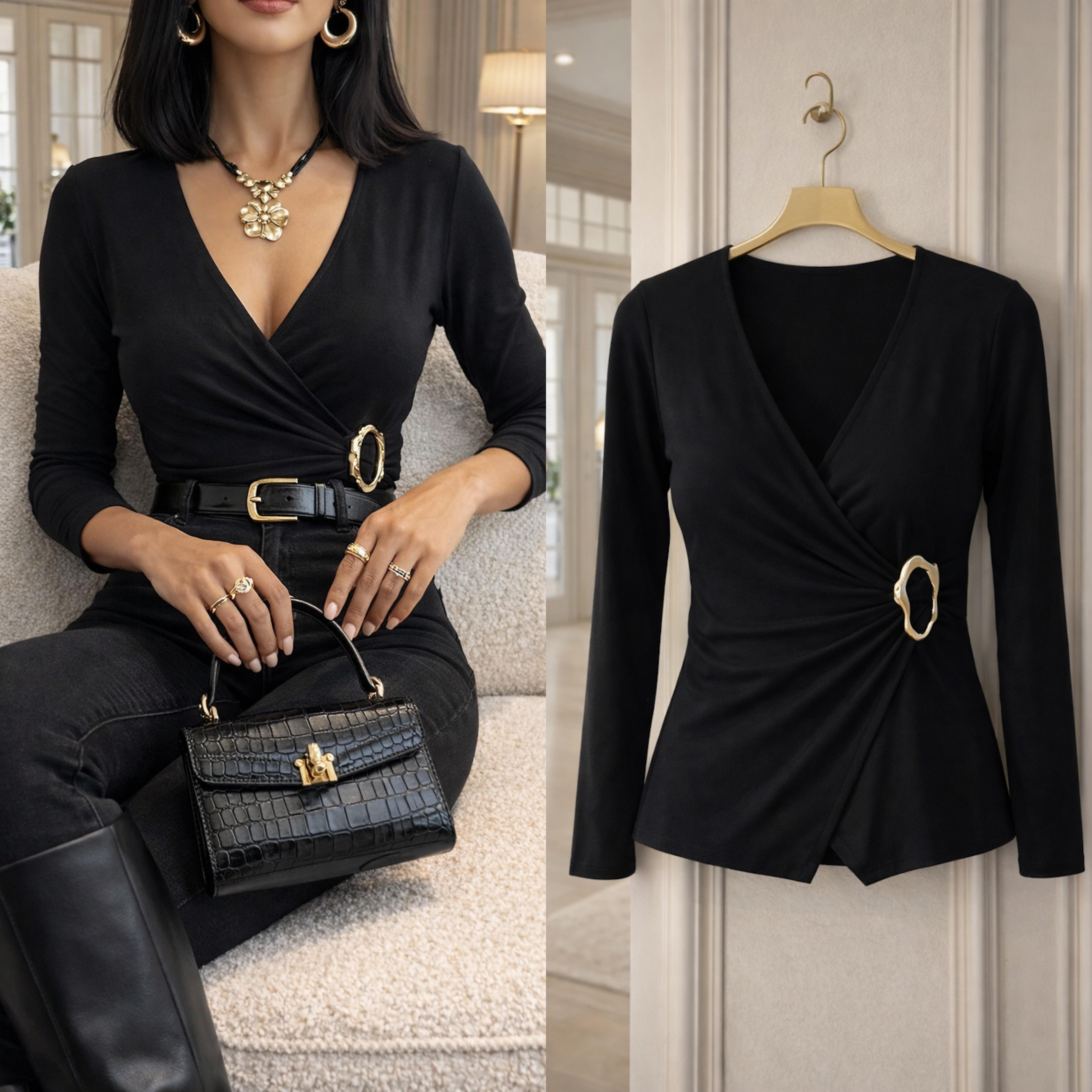 NANCY AKSESUARLI BLUZ 