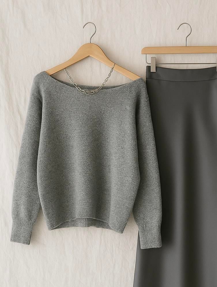 NOLA OVERSIZE KAZAK GRİ