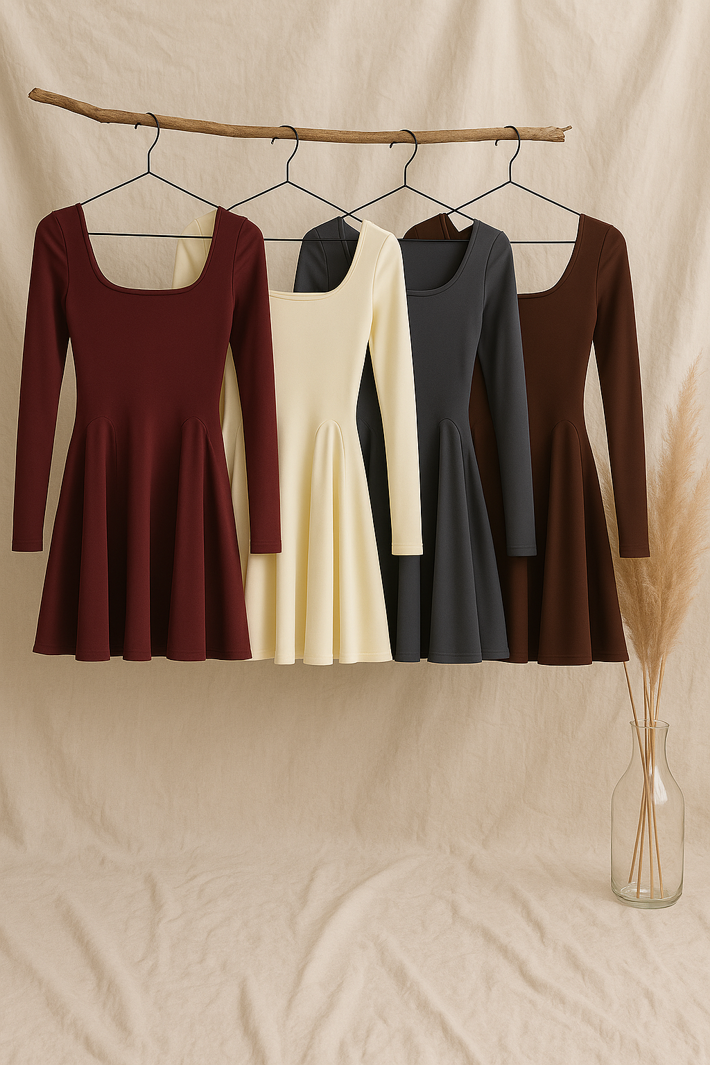 OLINE SANDY MİNİ ELBİSE