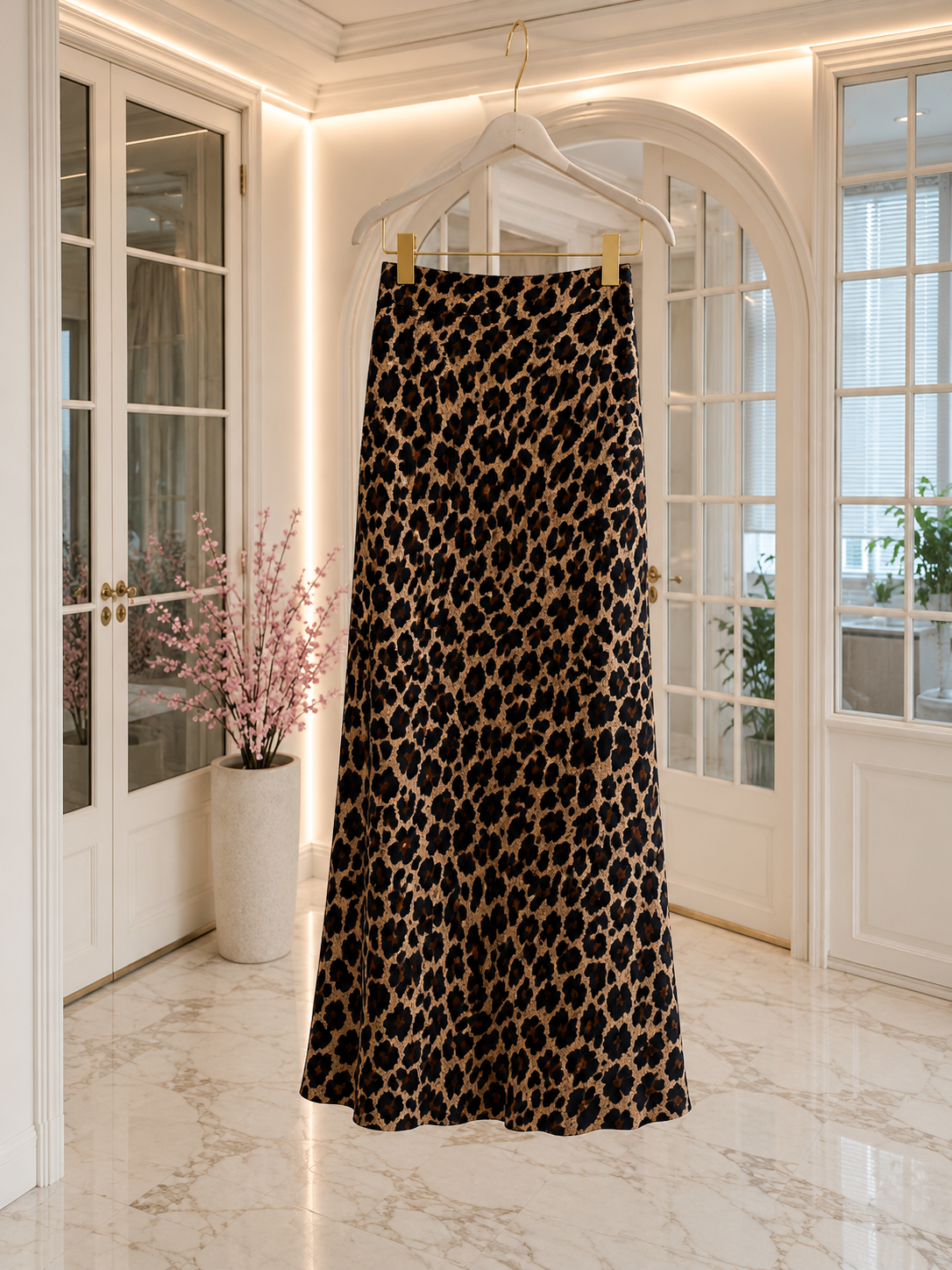 ONIA LEOPAR DESENLİ LİKRALI ETEK