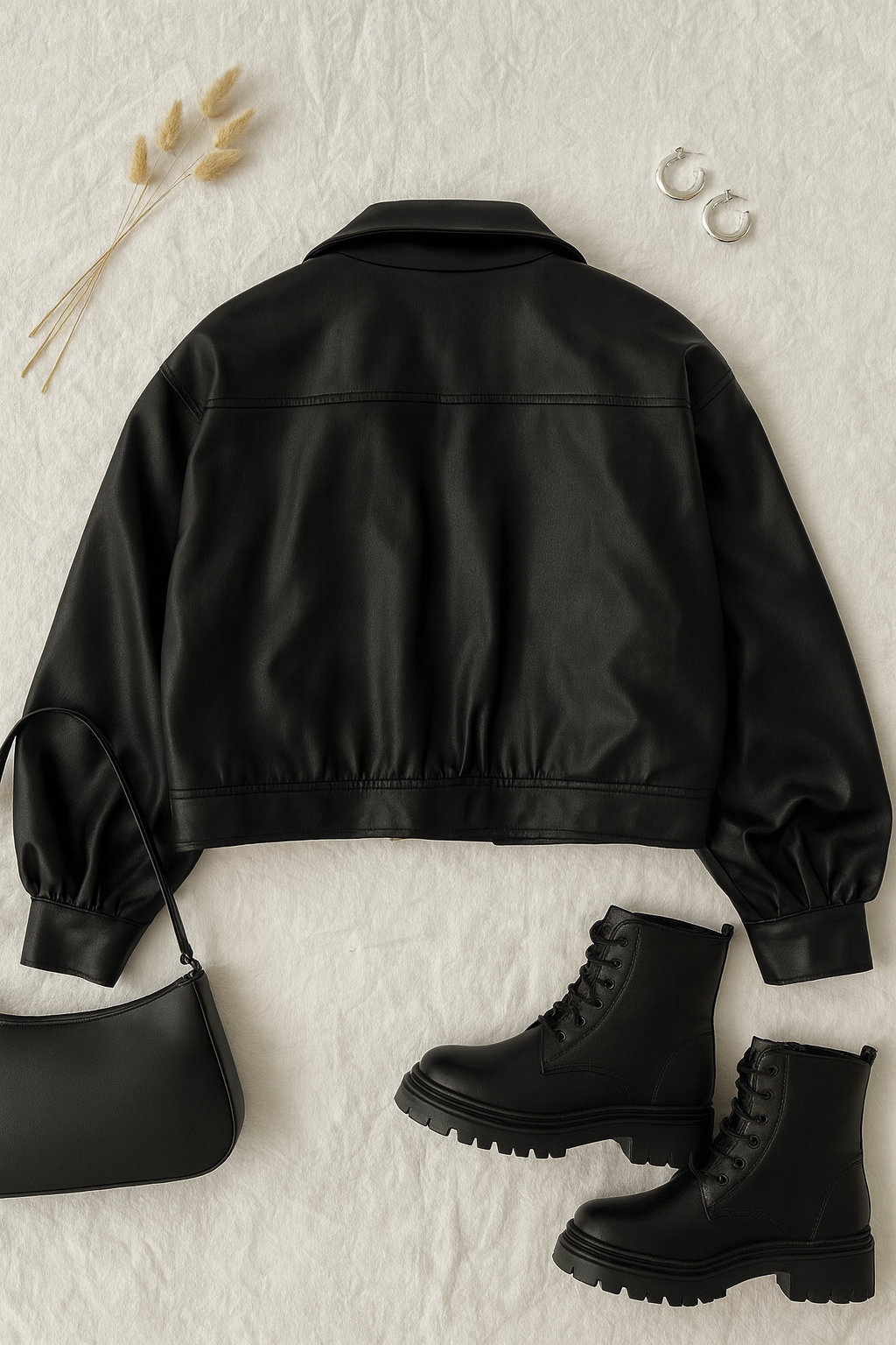 ONNA OVERSIZE DERİ CEKET 