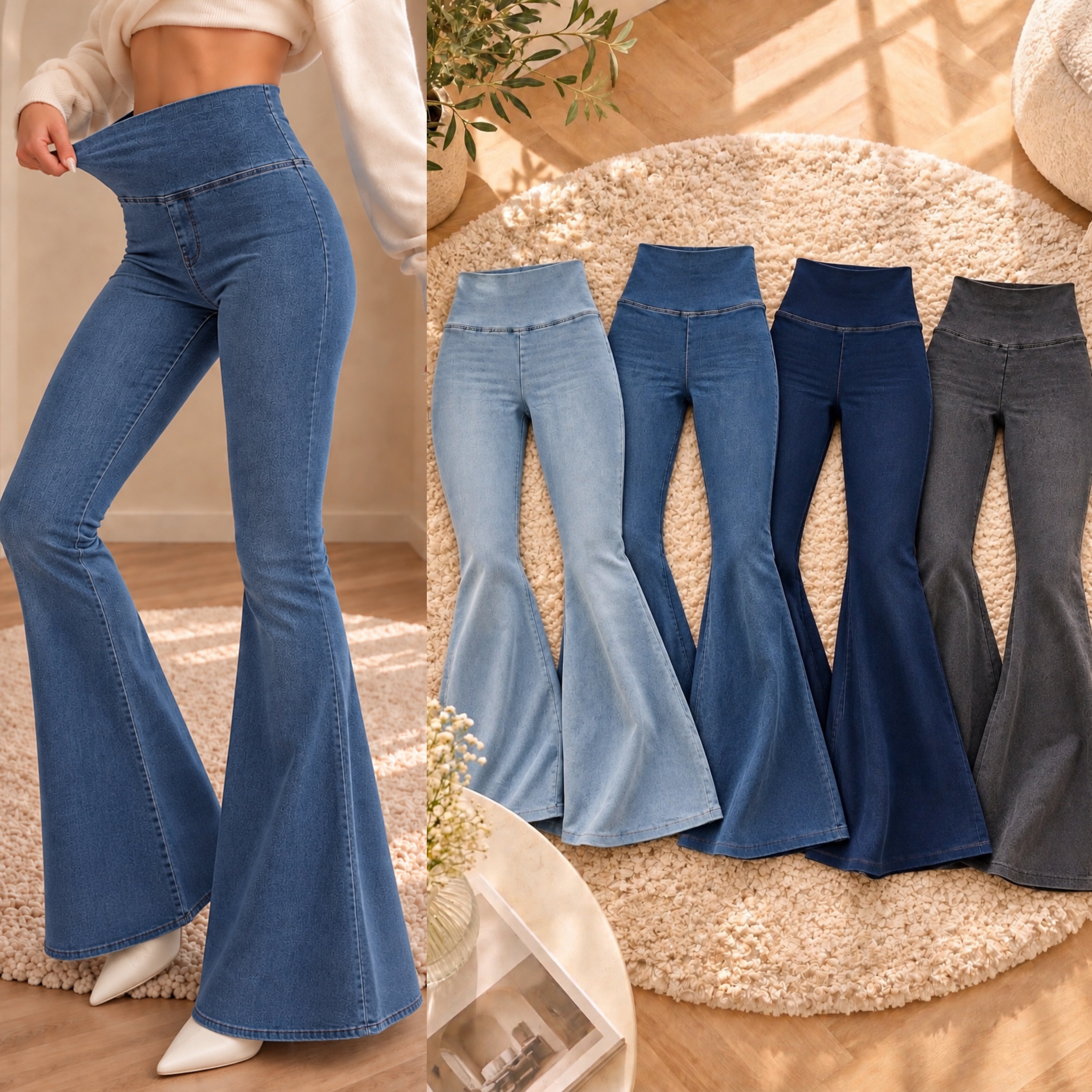 ONS TOPARLAYICI JEAN TAYT PANTOLON
