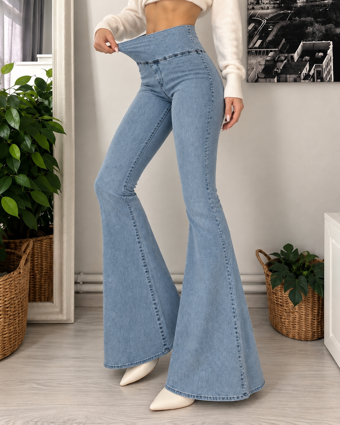 ONS TOPARLAYICI JEAN TAYT PANTOLON