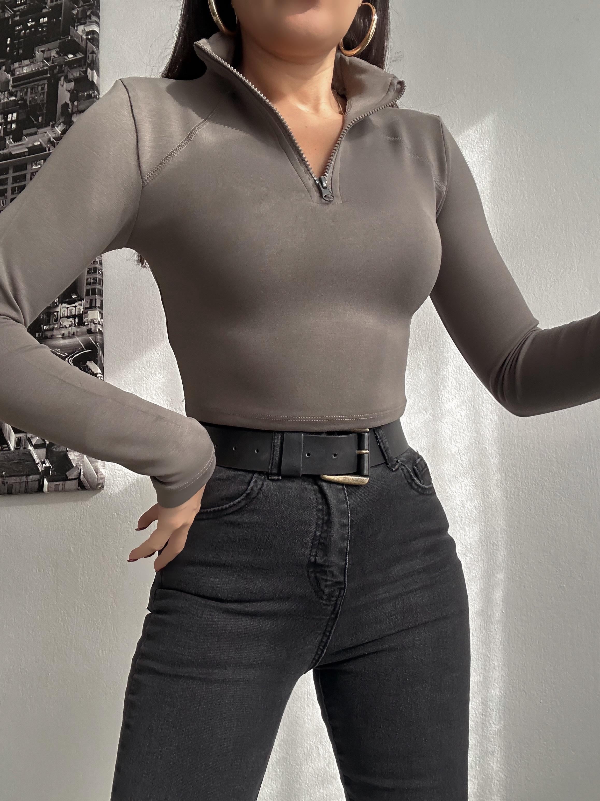 OYSH MODAL FERMUARLI TOP ANTRASİT