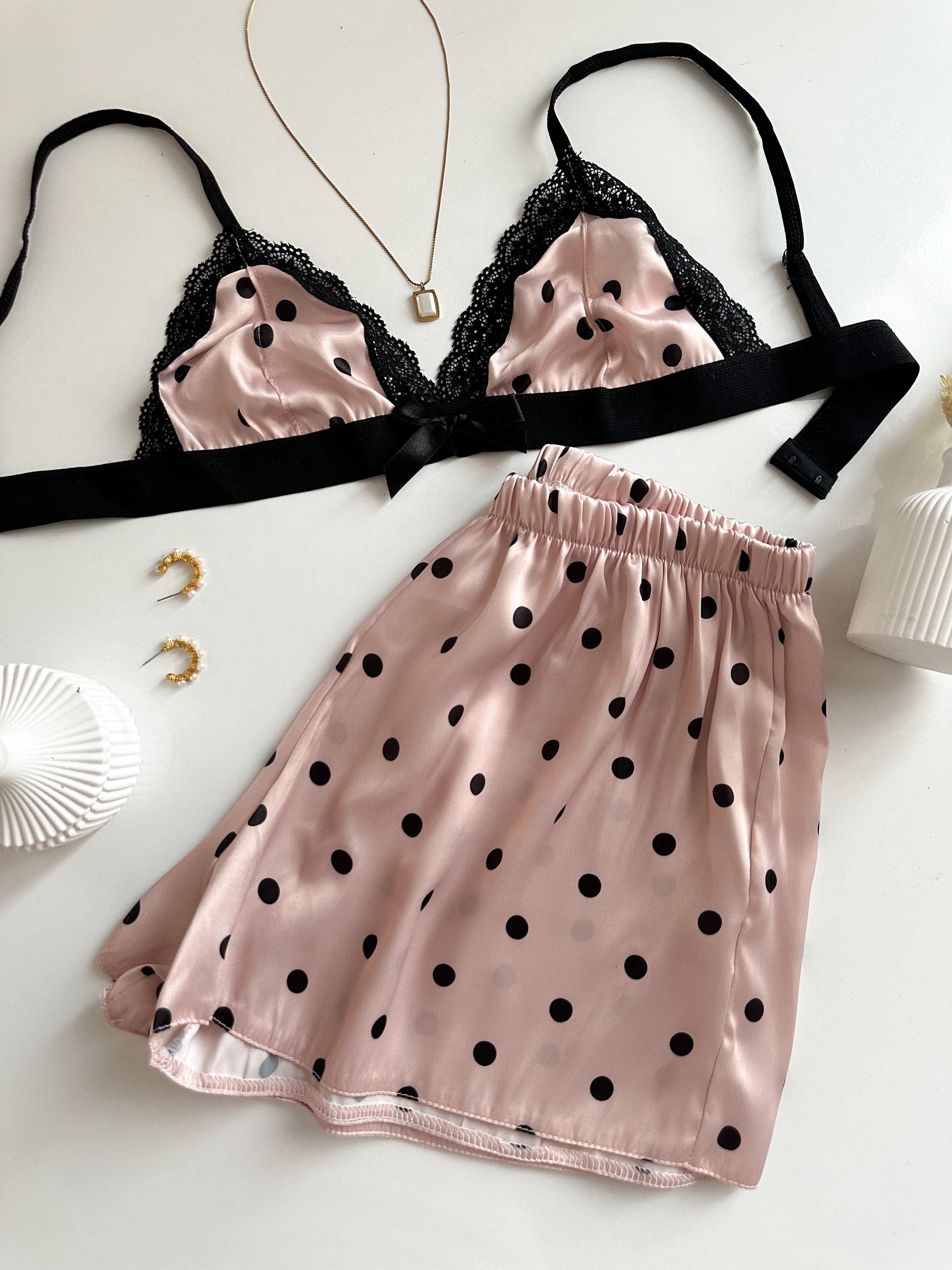 POINTED SATEN ŞORTLU SÜTYEN TAKIM