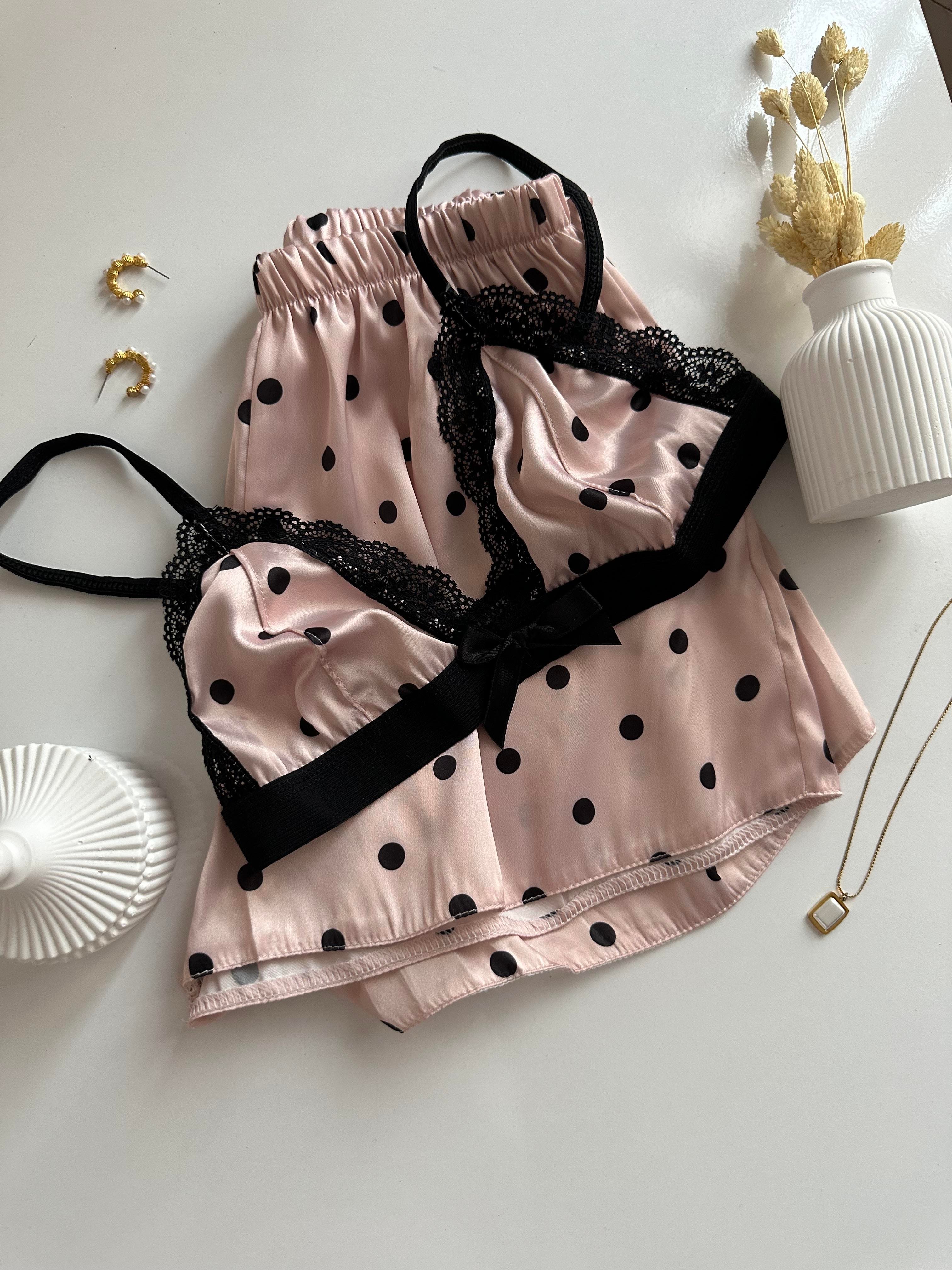 POINTED SATEN ŞORTLU SÜTYEN TAKIM