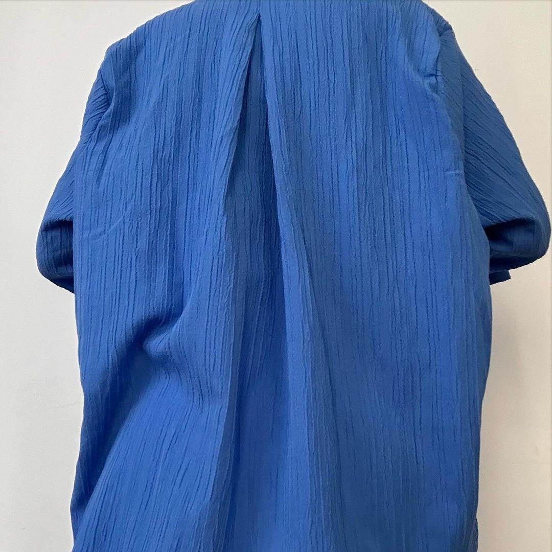 QPLUS OVERSIZE GÖMLEK MAVİ