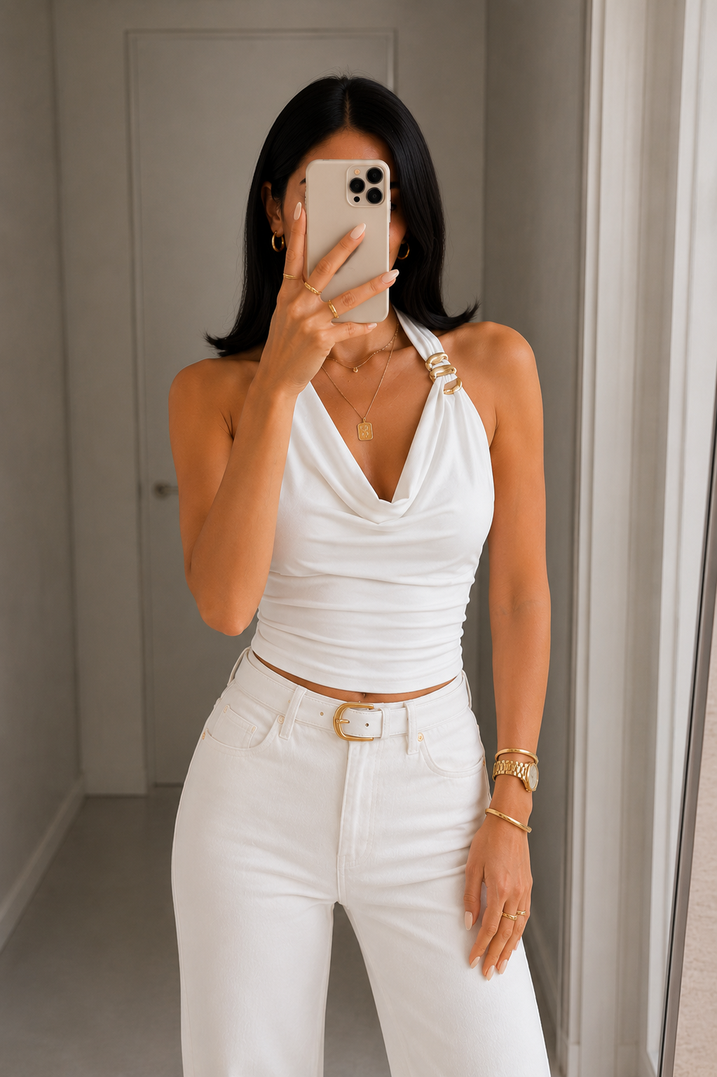 RİNA AKSESUARLI SANDY BLUZ