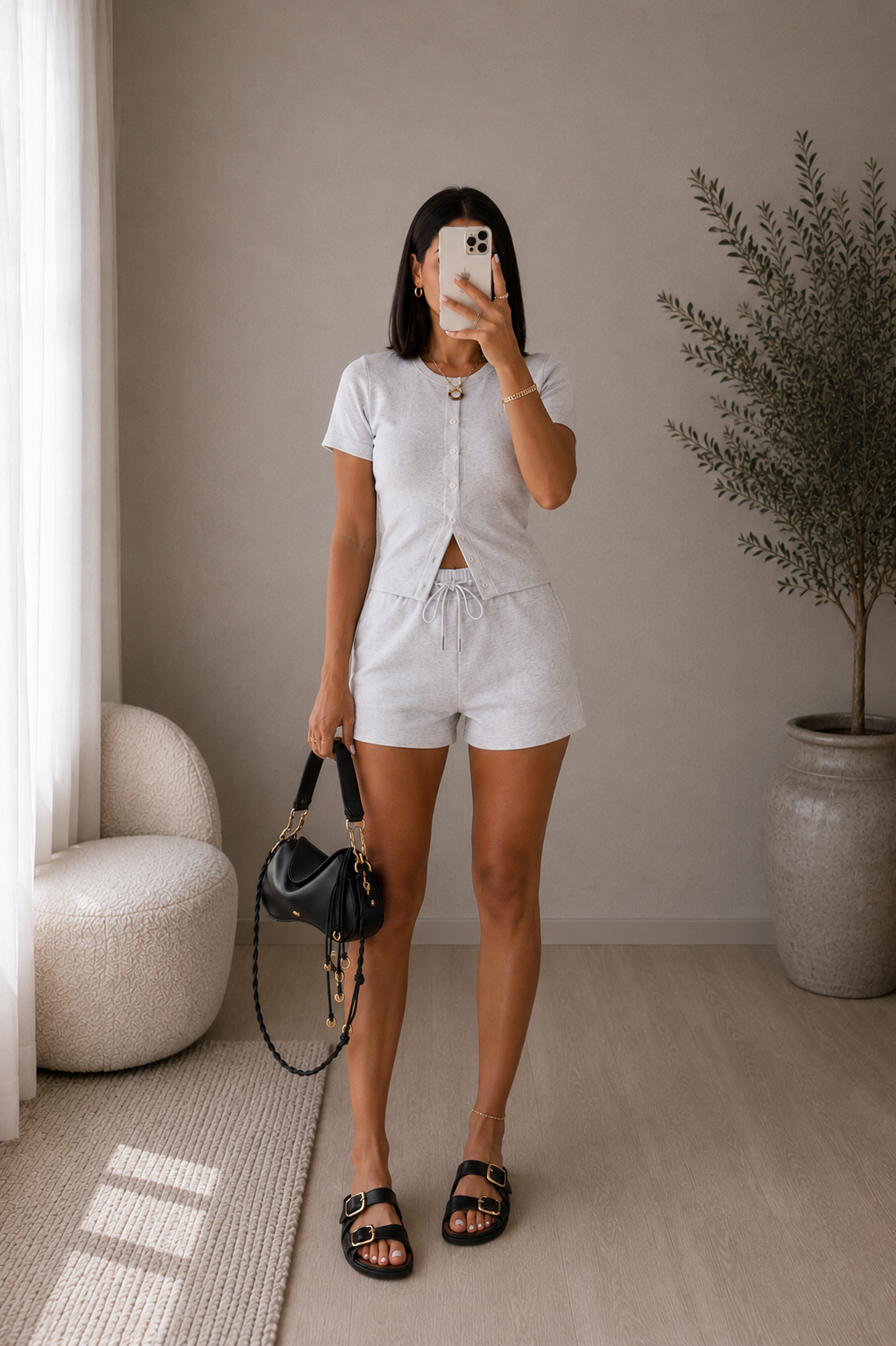 :RITY FİTİLLİ BLUZ ŞORT TAKIM