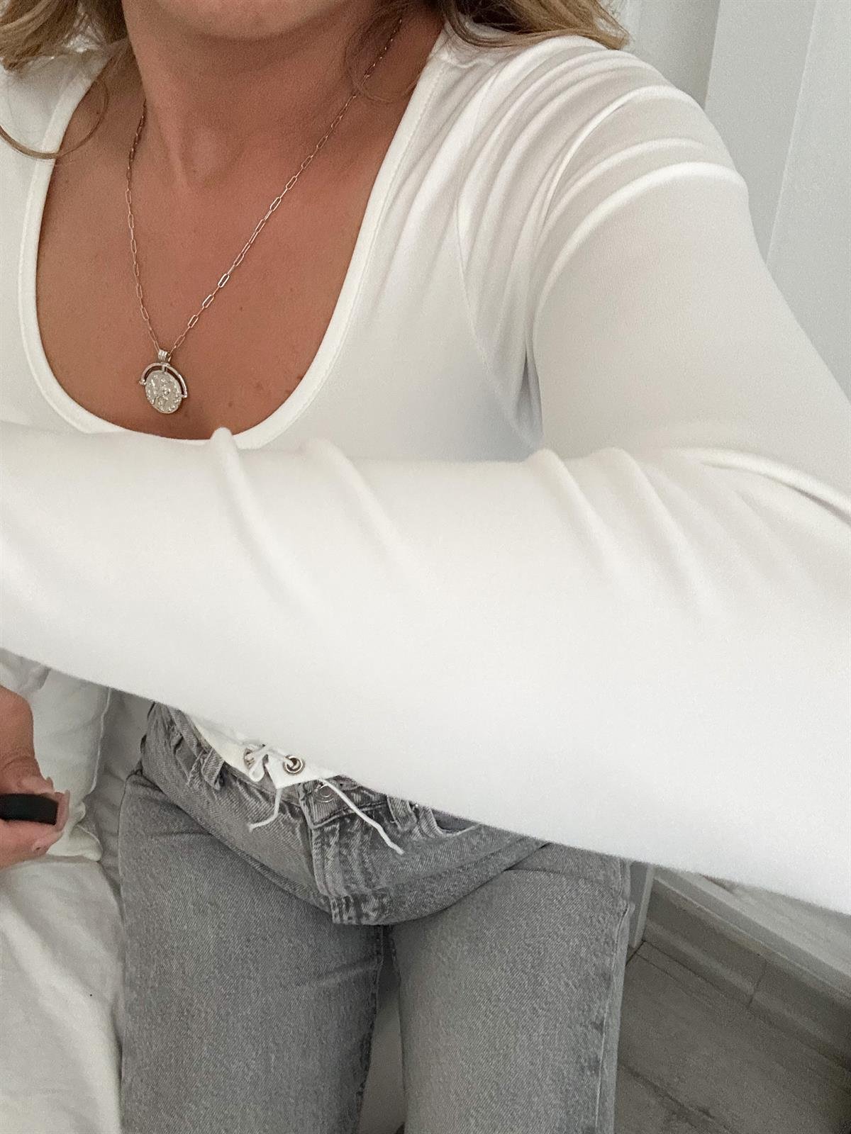 ROSA BAĞCIKLI CROP BLUZ 