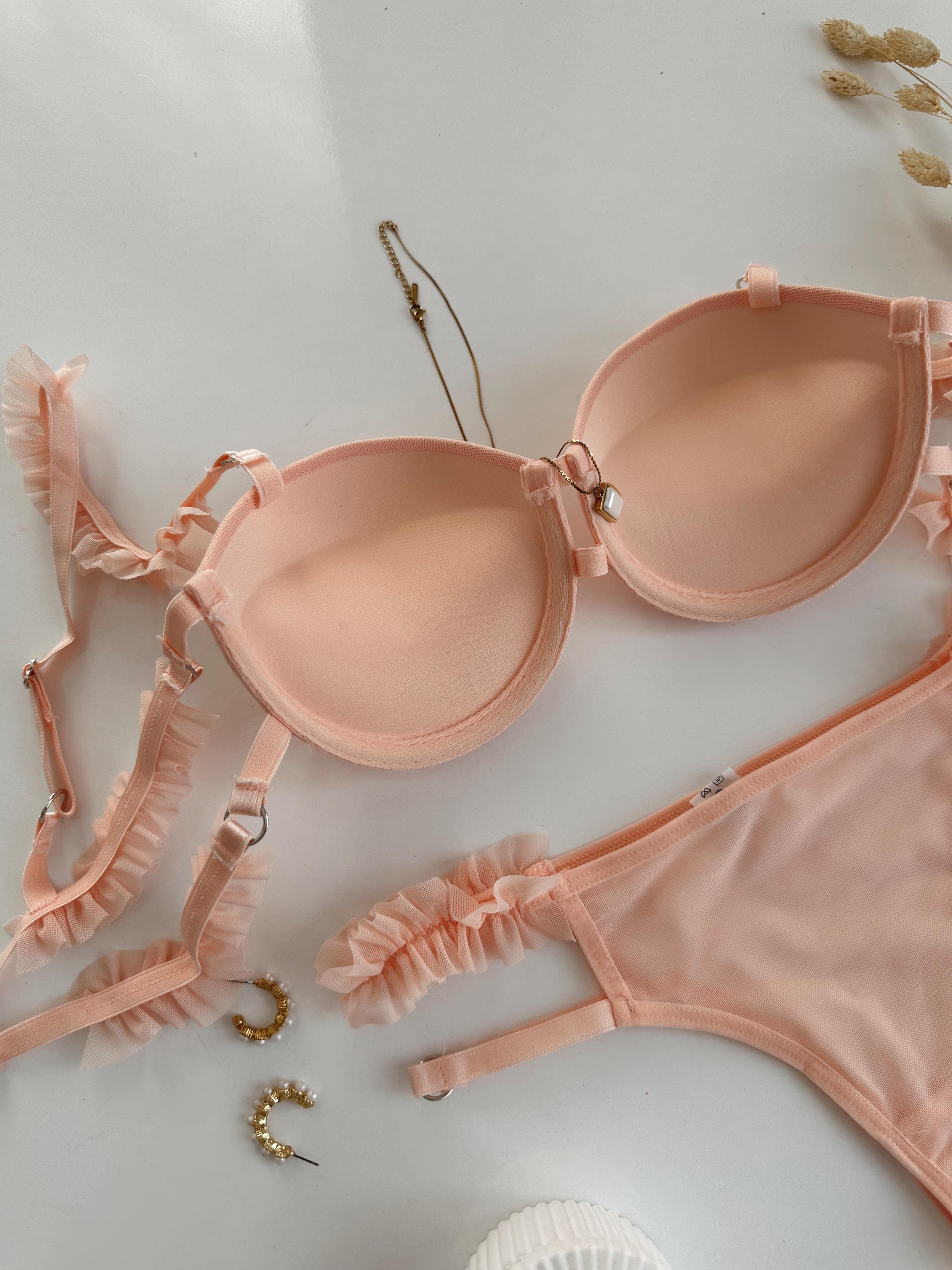 SEXY PUSH UP DOLGULU İÇ ÇAMAŞIRI TAKIM SOMON