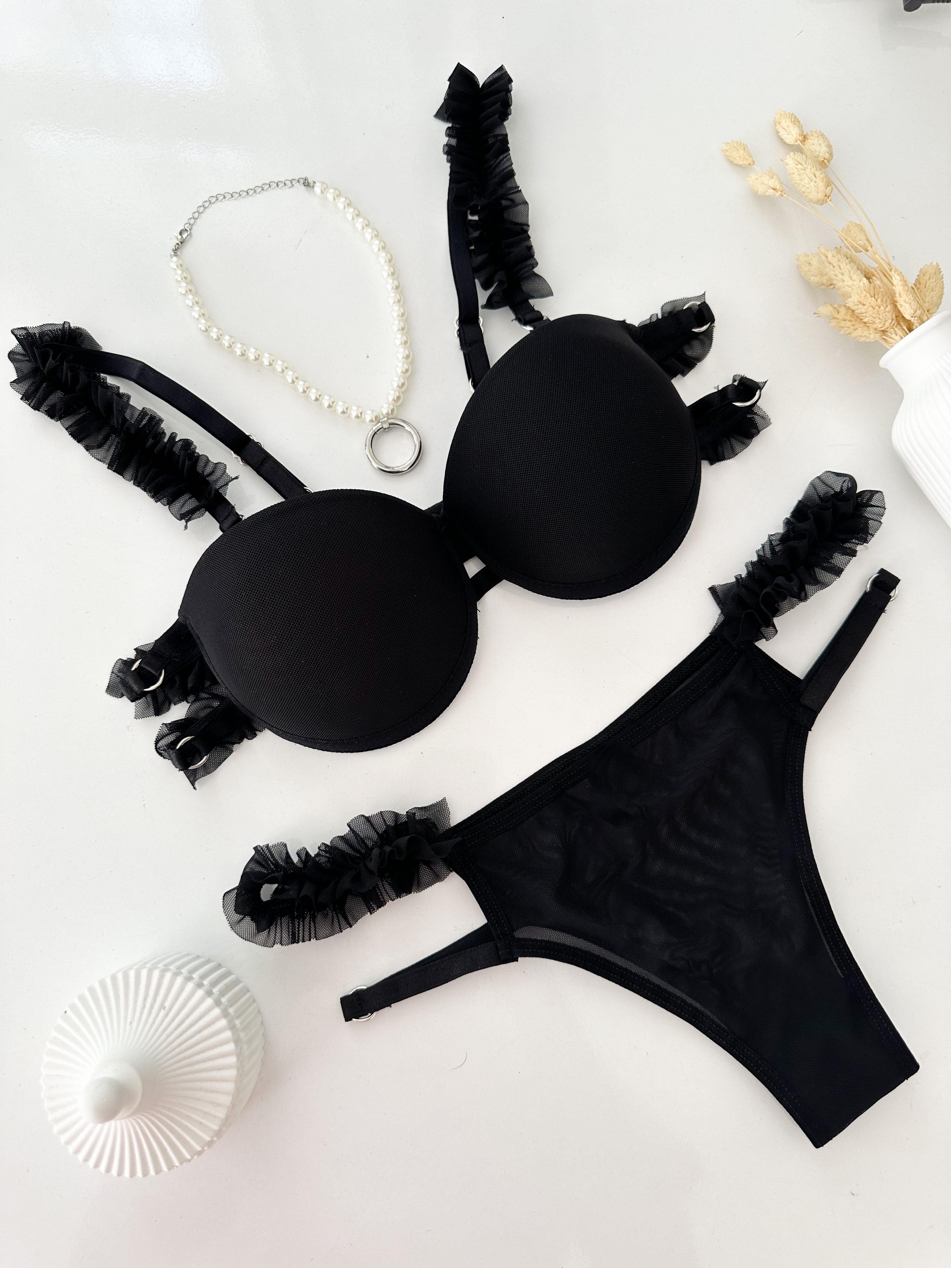 SEXYBLACK PUSH UP DOLGULU ÇAMAŞIR TAKIM