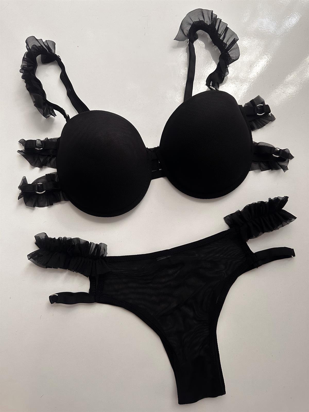 SEXYBLACK PUSH UP DOLGULU TAKIM SİYAH