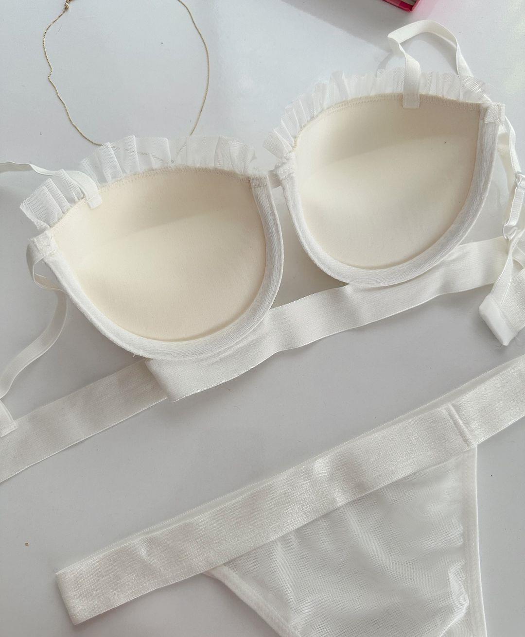 SWETLANA PUSH UP DOLGULU İÇ ÇAMAŞIRI TAKIM BEYAZ