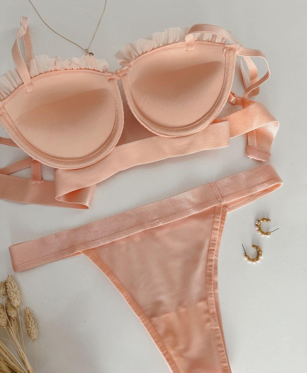 SWETLANA PUSH UP DOLGULU İÇ ÇAMAŞIRI TAKIM PUDRA