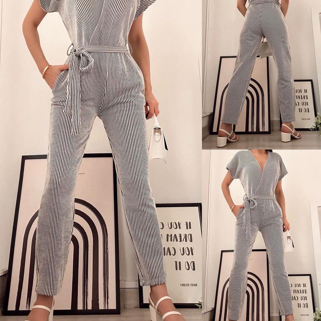TAMARA ÇİZGİLİ KRUVAZE TULUM SİYAH ÇİZGİLİ