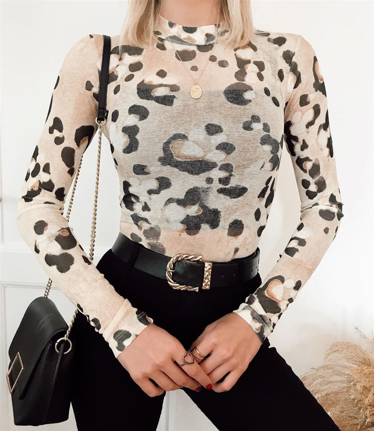 TİGER TÜL BLUZ BEJ